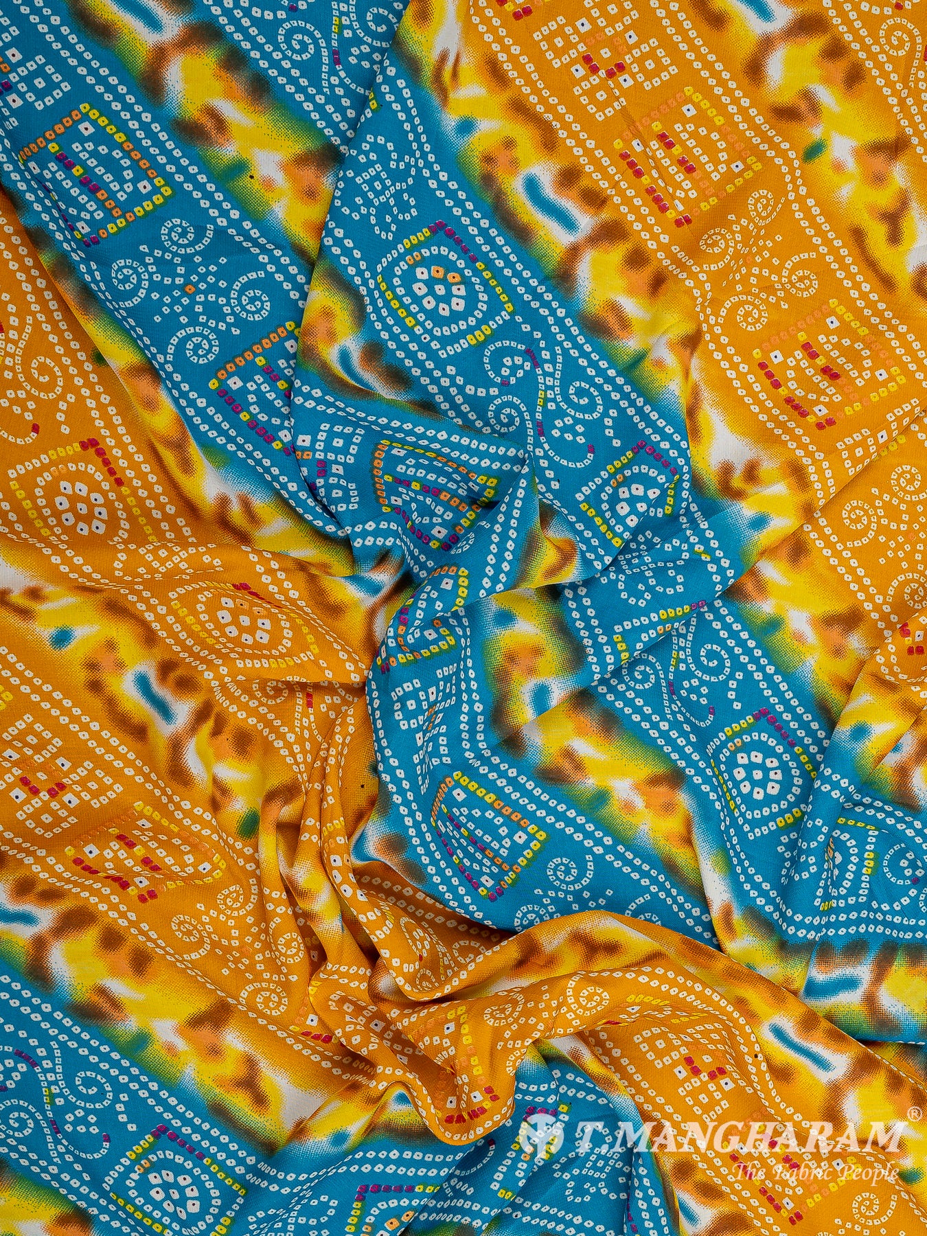 Multicolor Crepe Fabric - EC9752 view-4