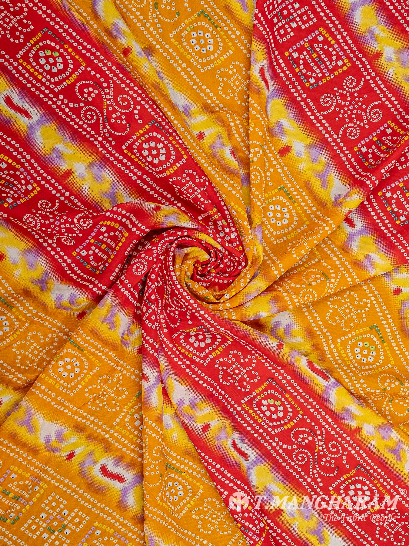 Multicolor Crepe Fabric - EC9750 view-1