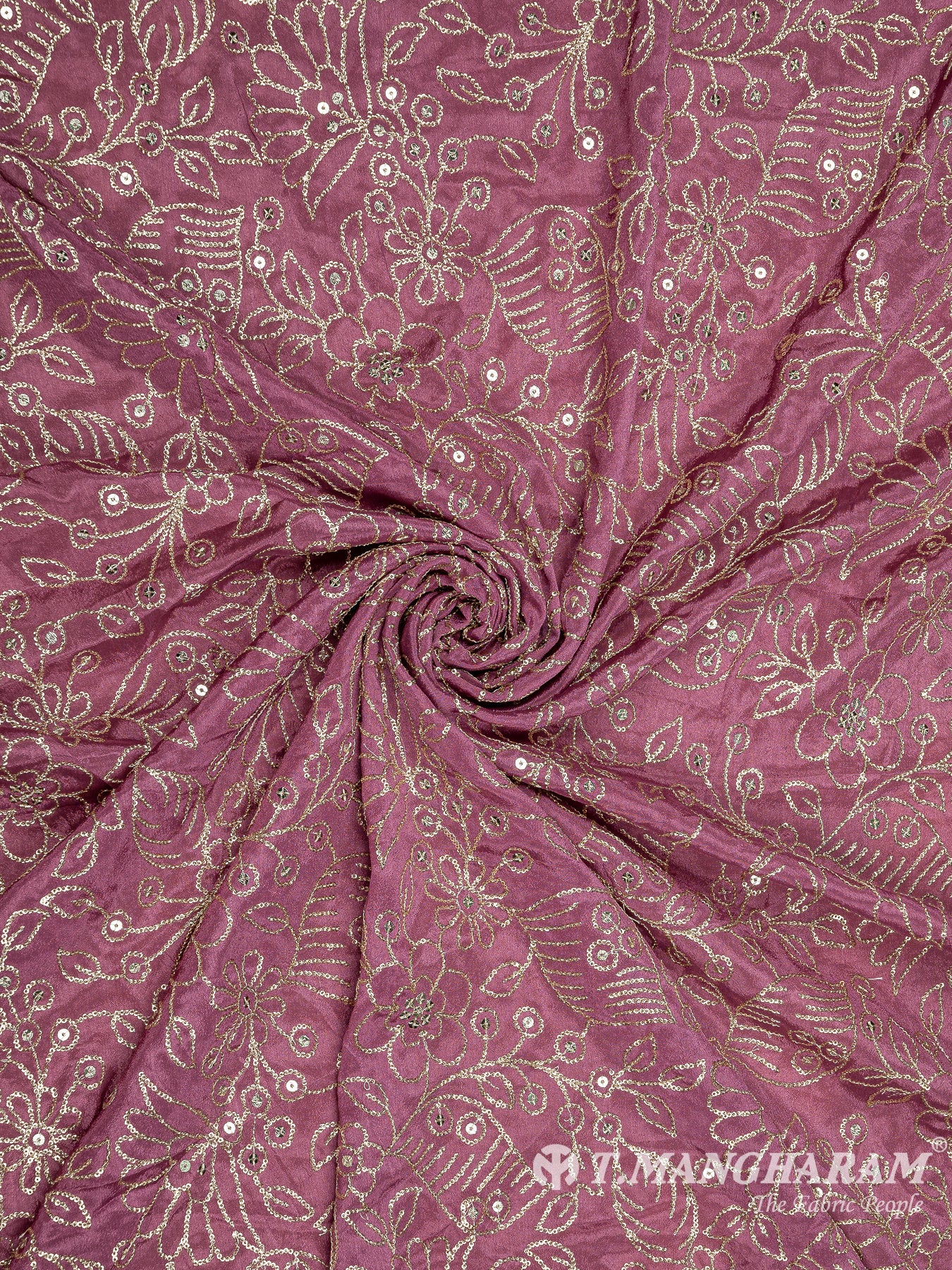 Pink Chinnon Silk Fabric - EC8293 view-1