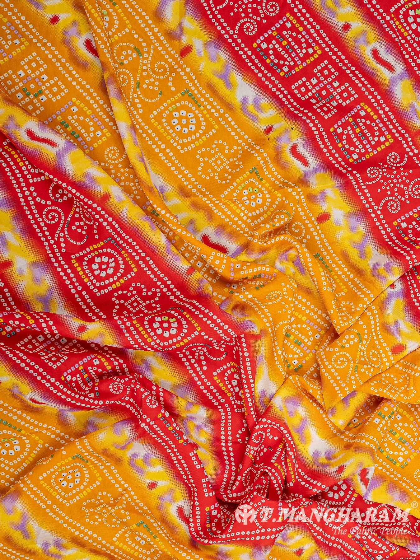 Multicolor Crepe Fabric - EC9750 view-4