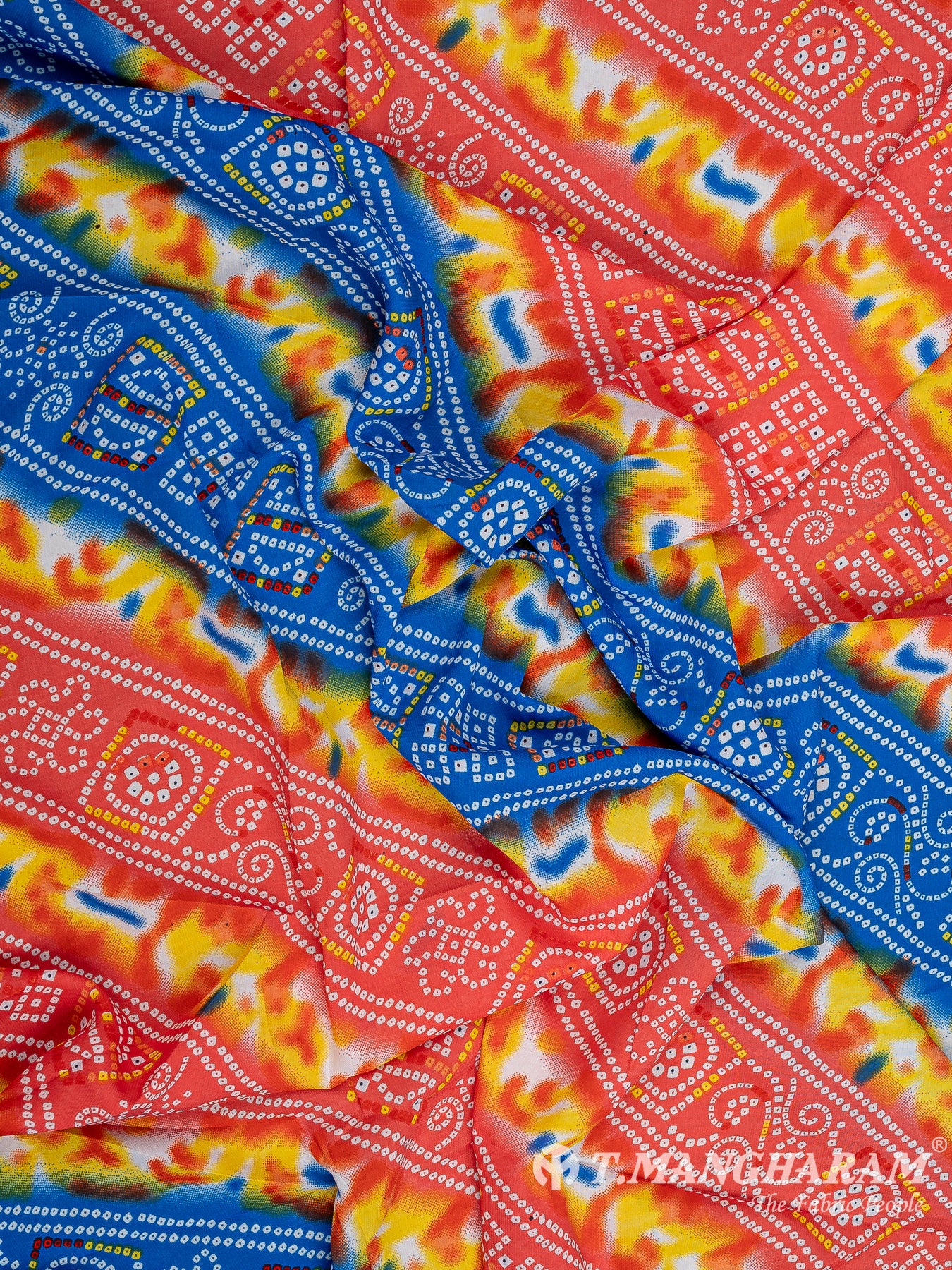 Multicolor Crepe Fabric - EC9755 view-4
