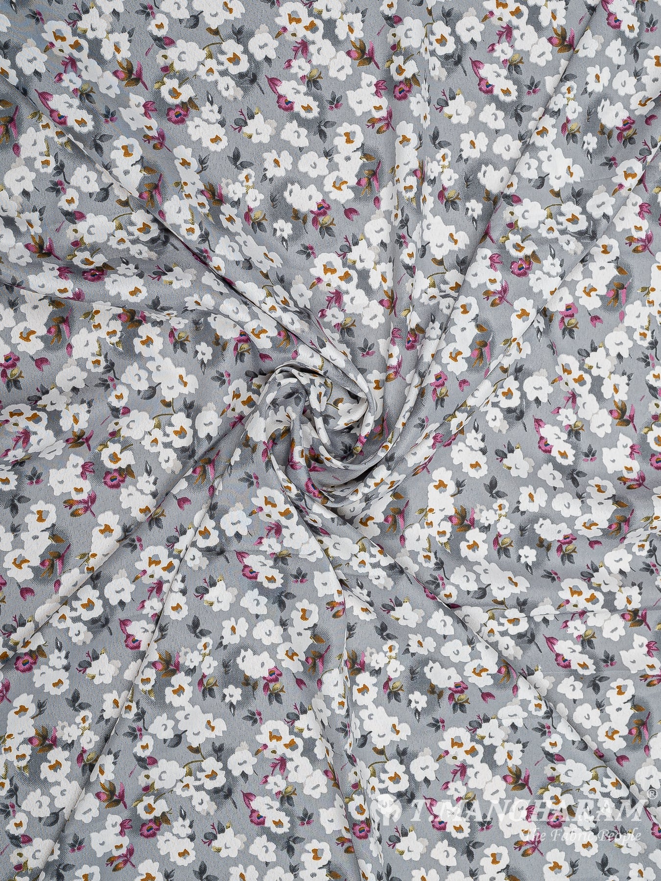 Grey Crepe Fabric - EB6872 view-1