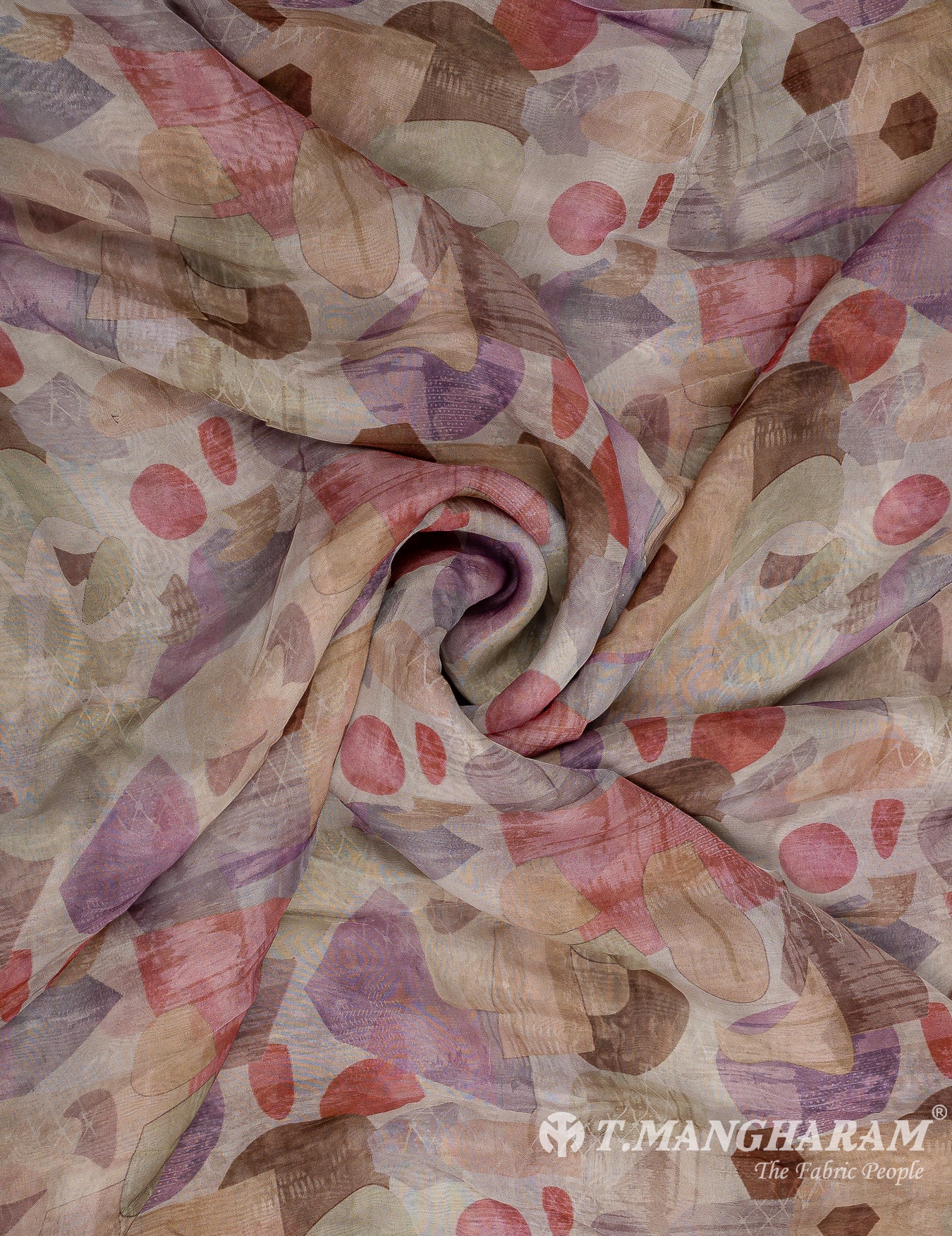 Multicolor Organza Tissue Fabric - EC9819 view-1
