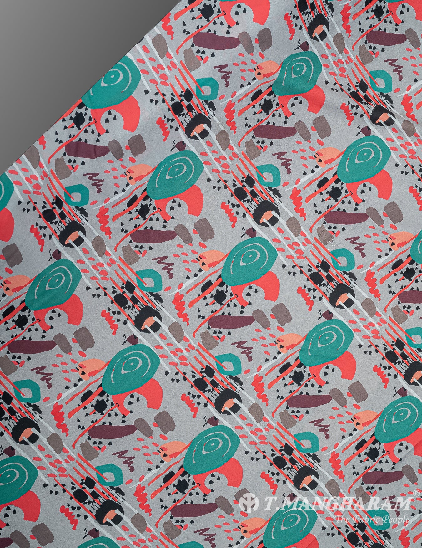 Multicolor Crepe Fabric - EC9904 view-2