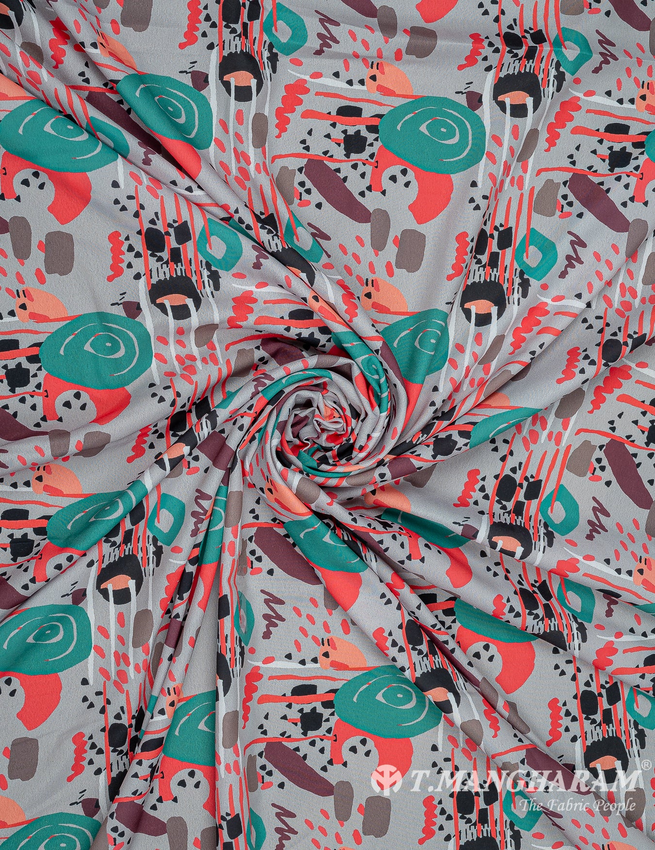 Multicolor Crepe Fabric - EC9904 view-1