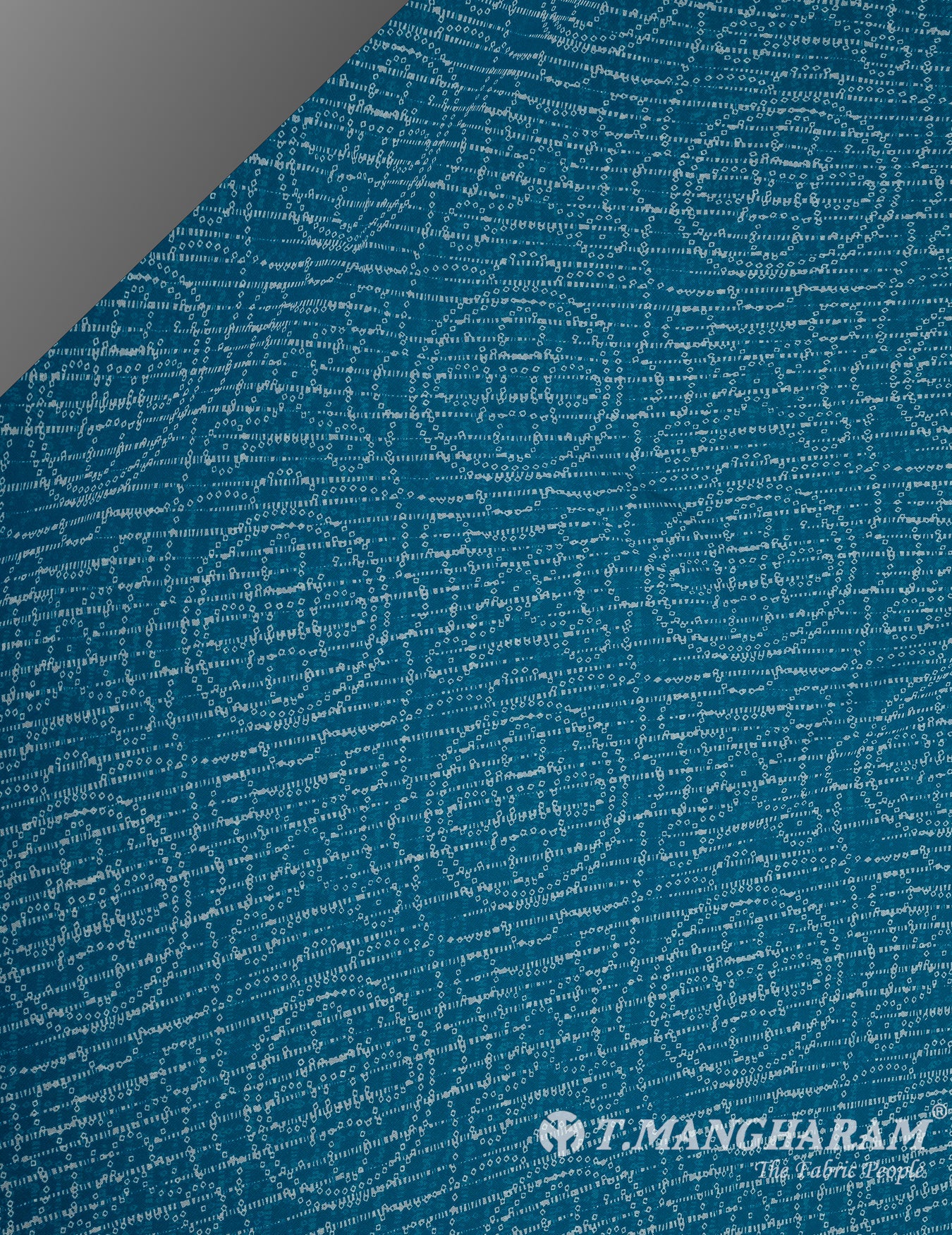Blue Georgette Fabric - EC9853 view-2