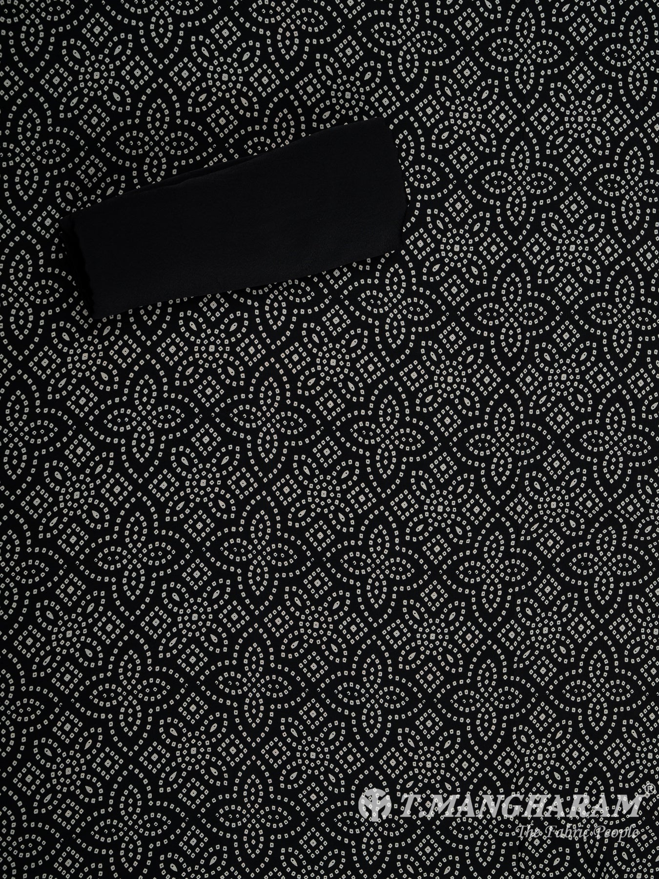 Black Crepe Chudidhar Fabric Set - EH1665 view-2