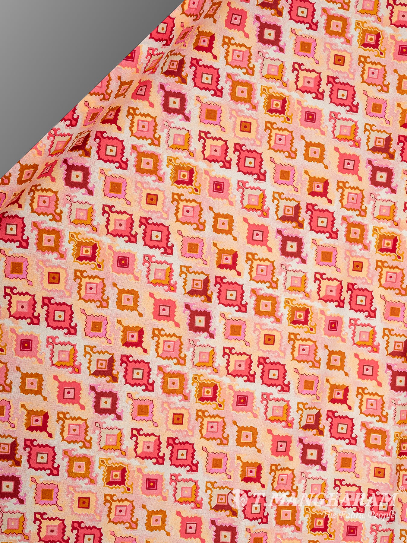 Multicolor Crepe Fabric - EB6884 view-2
