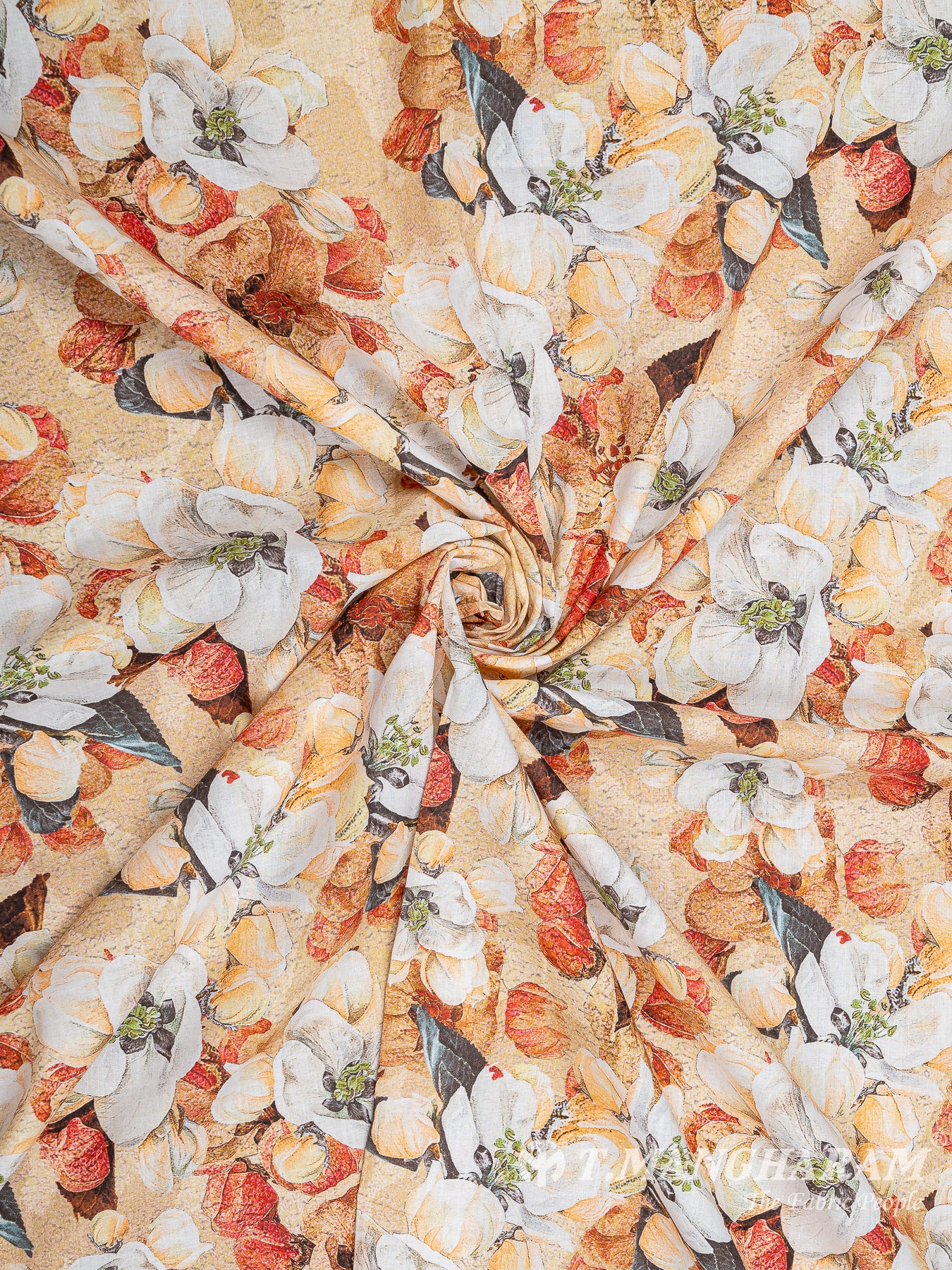 Beige Cotton Fabric - EB5887 view-1