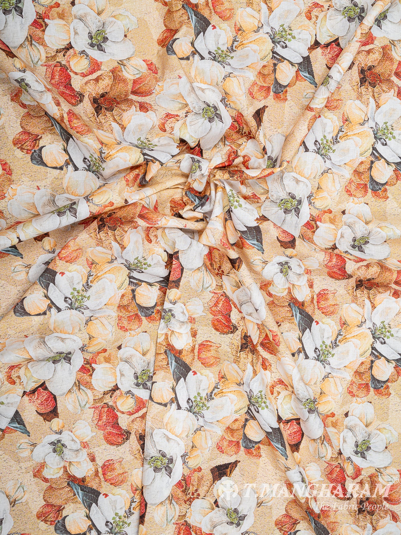 Beige Cotton Fabric - EB5887 view-4