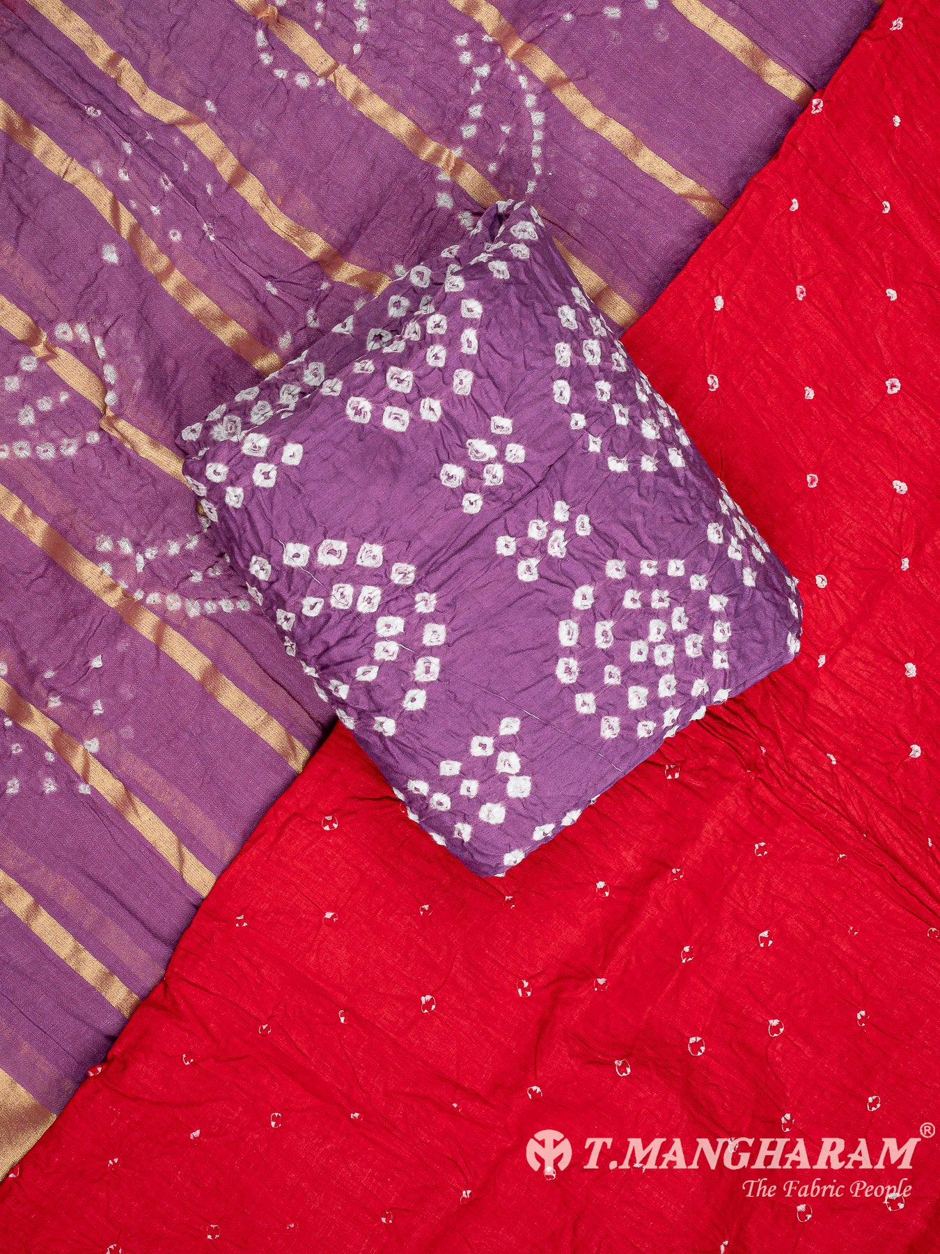 Multicolor Cotton Chudidhar Fabric Set - EG1813 view-1