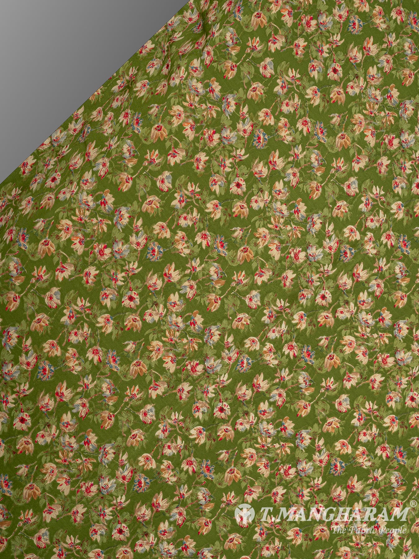 Green Crepe Fabric - EB6889 view-2