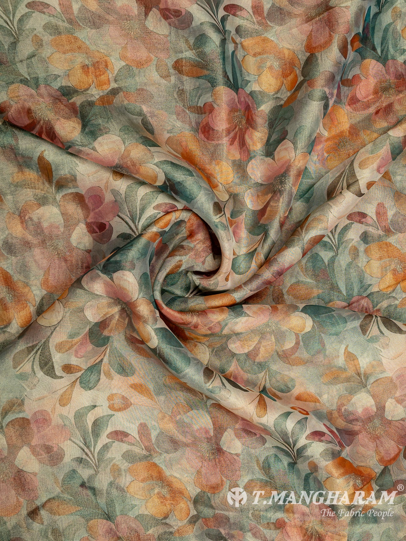 Multicolor Organza Tissue Fabric - EC8309 view-1