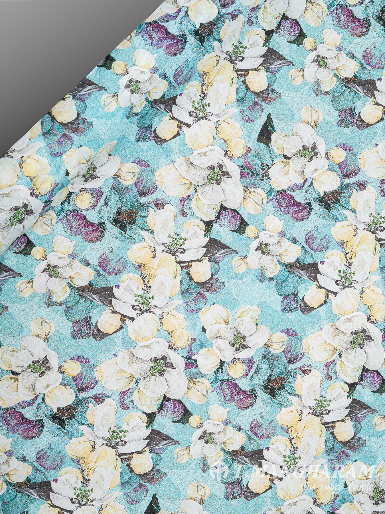 Blue Cotton Fabric - EB5889 view-2