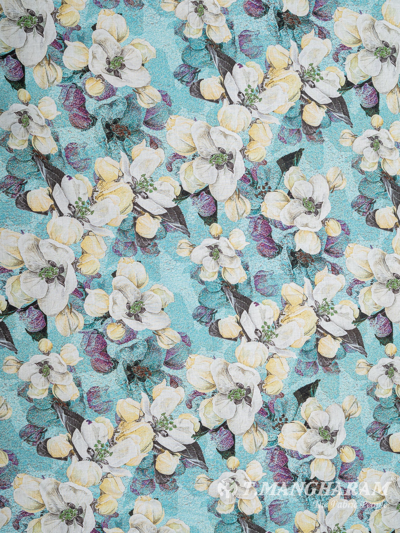 Blue Cotton Fabric - EB5889 view-3