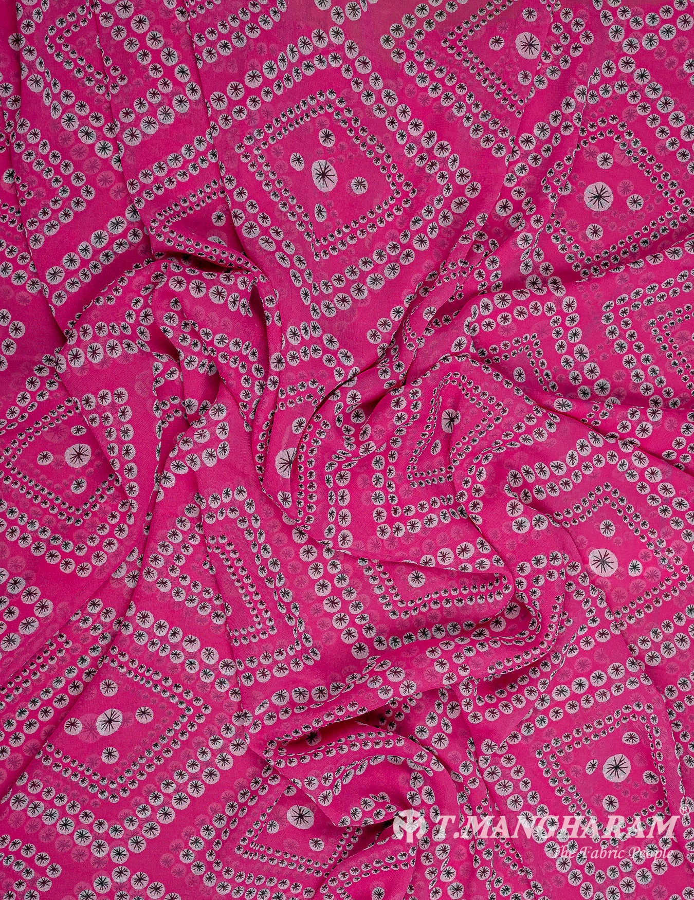 Multicolor Georgette Fabric - EC9795 view-4