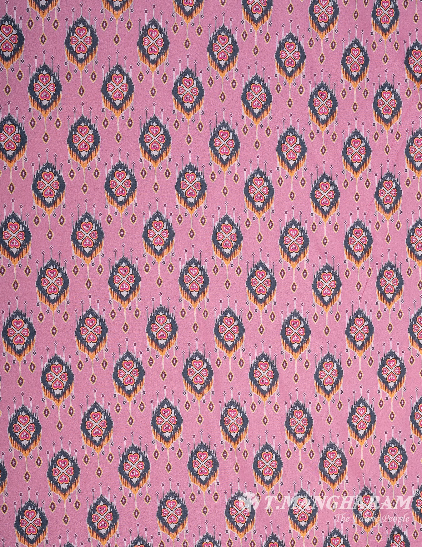 Multicolor Crepe Fabric - EB7235 view-3