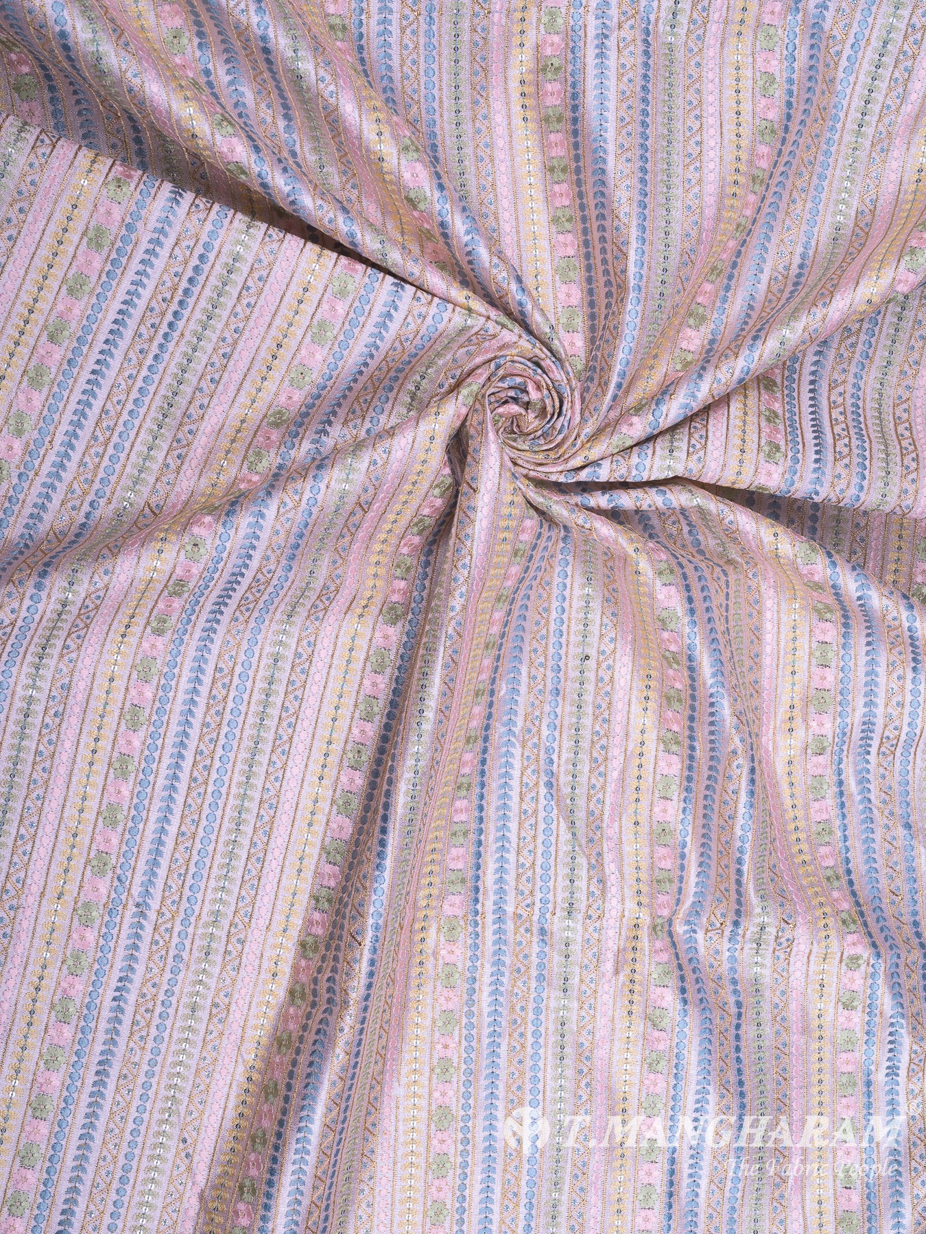 Pink Raw Silk Fabric - EC7960 view-1