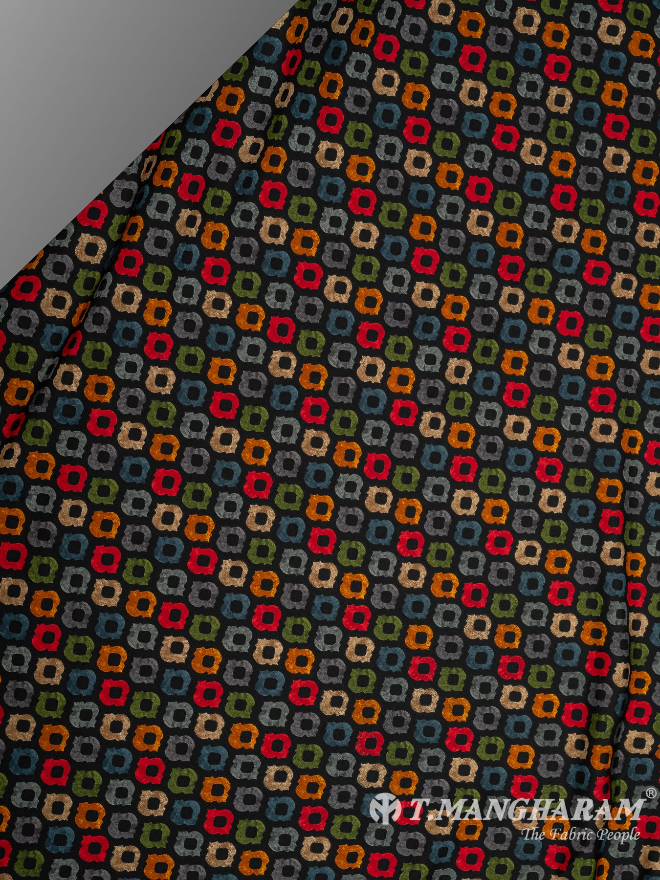 Multicolor Crepe Fabric - EB6868 view-2
