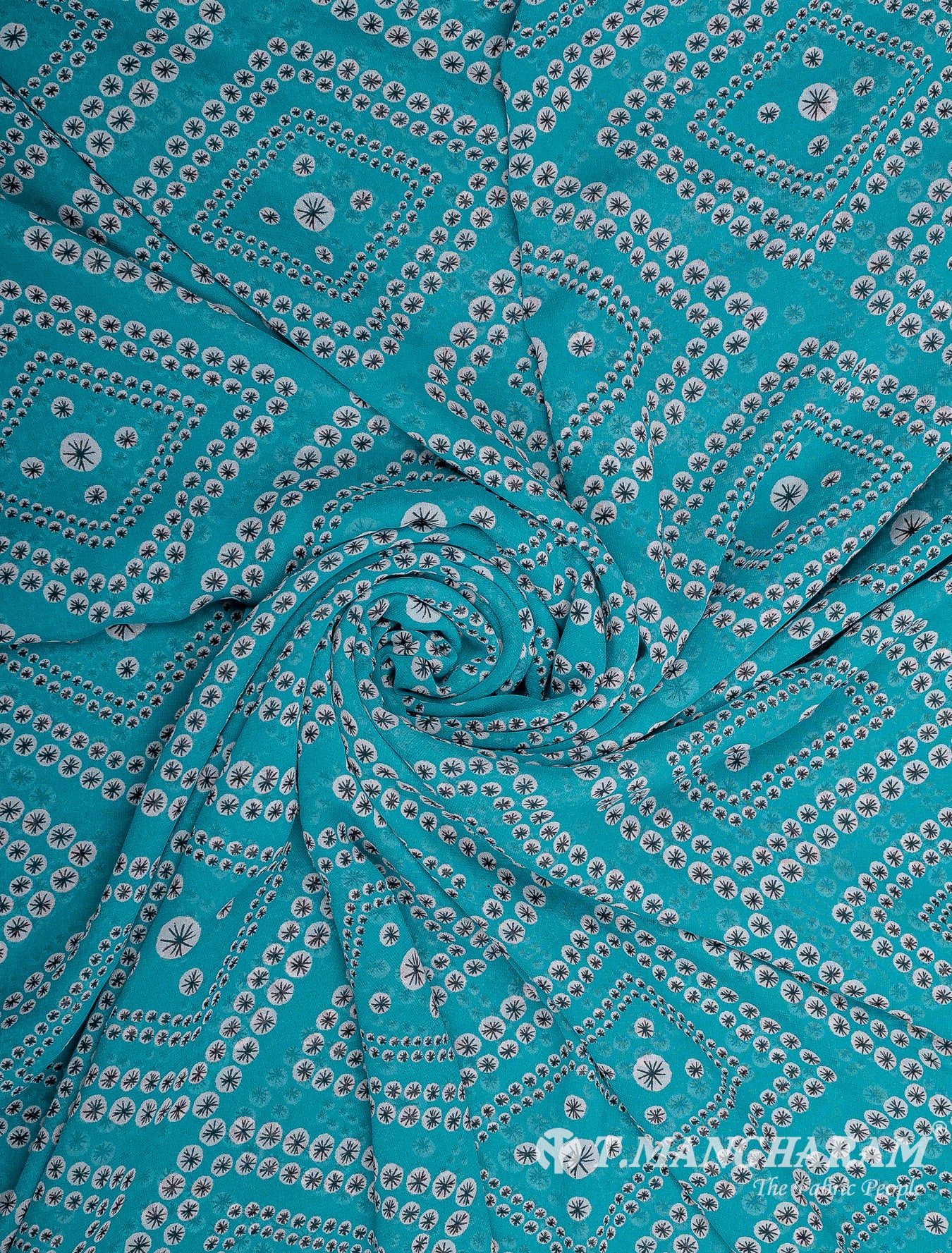 Multicolor Georgette Fabric - EC9781 view-1