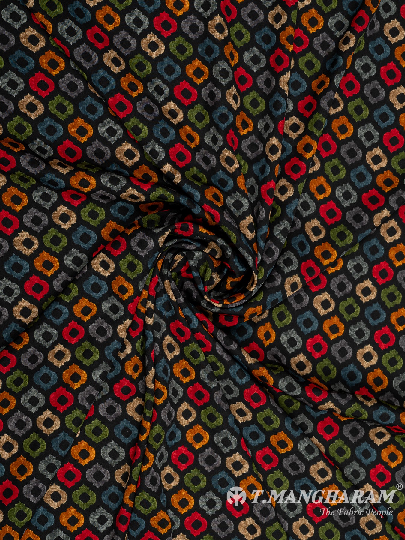 Multicolor Crepe Fabric - EB6868 view-1