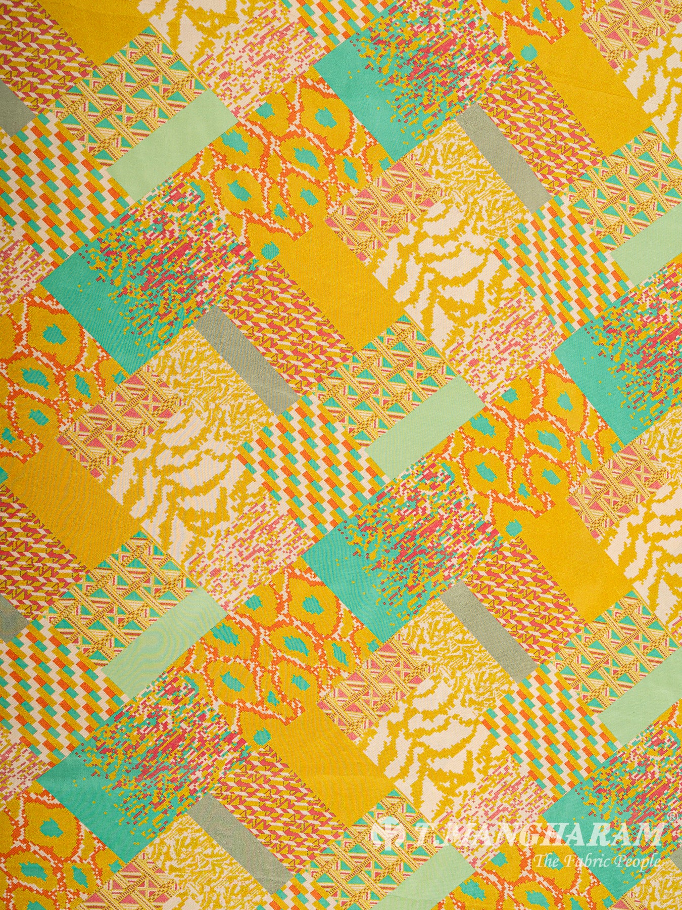 Yellow Crepe Fabric - EB5981 view-2