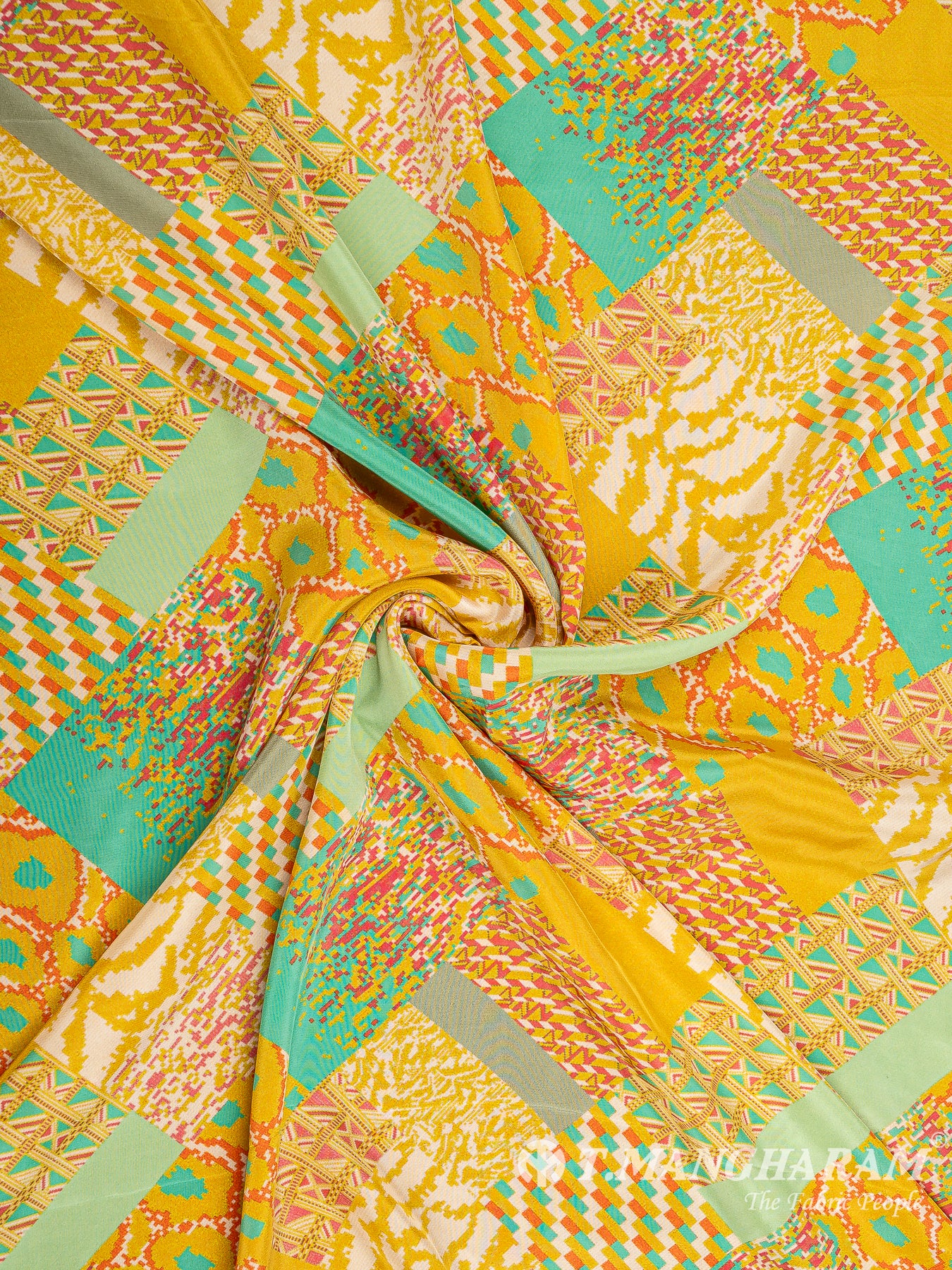 Yellow Crepe Fabric - EB5981 view-1