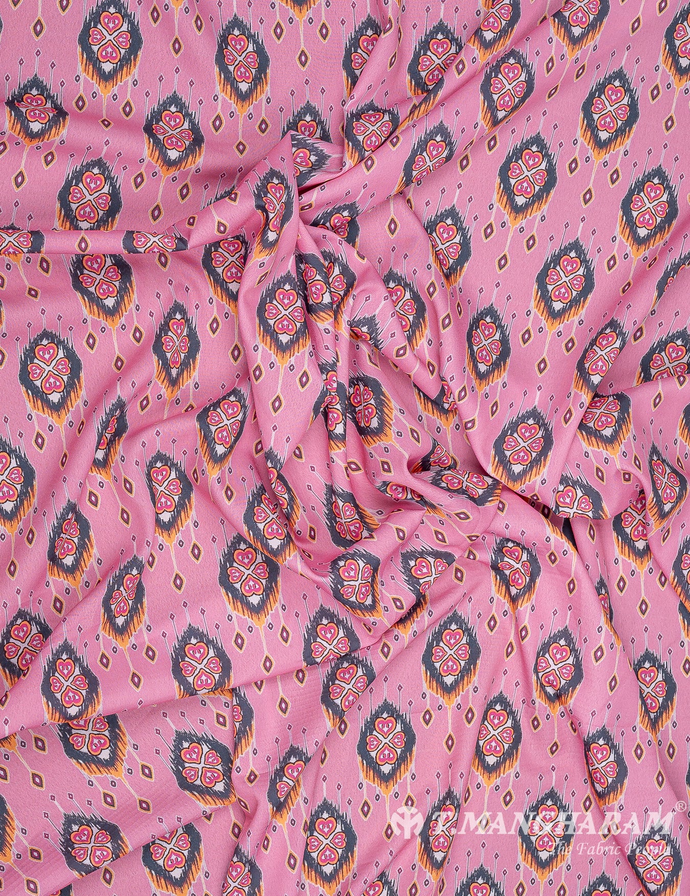 Multicolor Crepe Fabric - EB7235 view-4