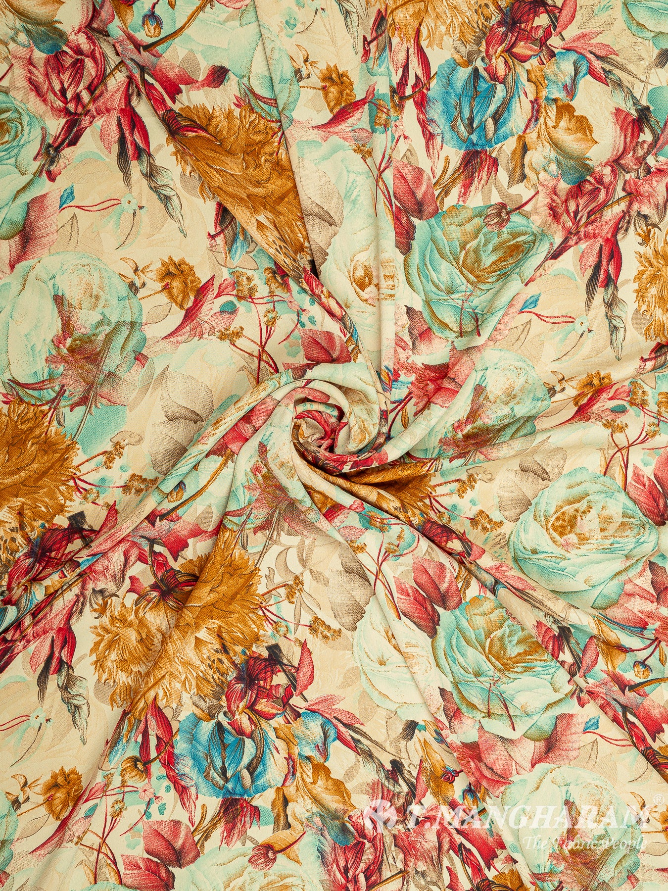 Multicolor Crepe Fabric - EC8016 view-1
