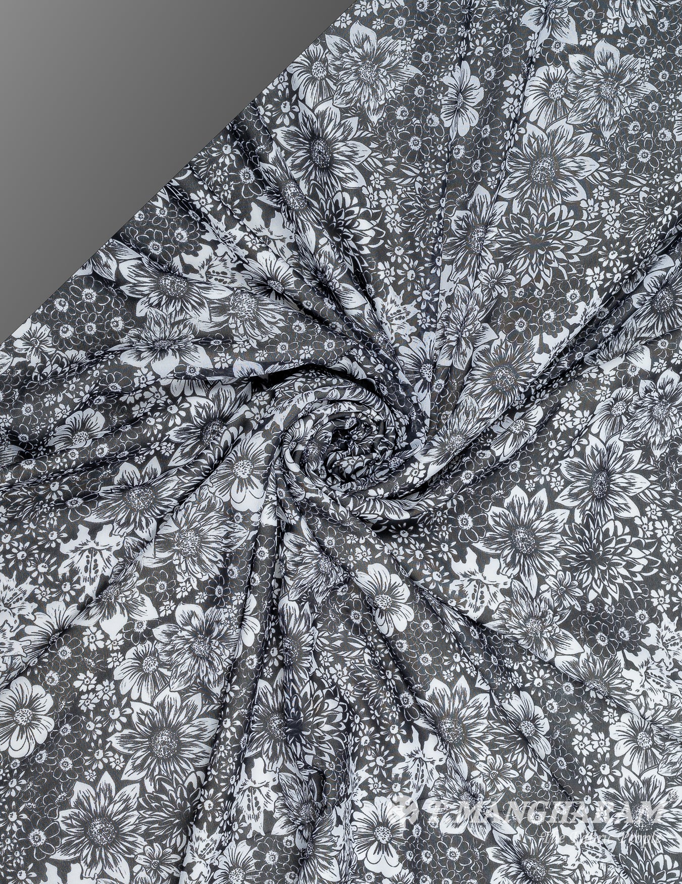 White Georgette Fabric - EB7221 view-3
