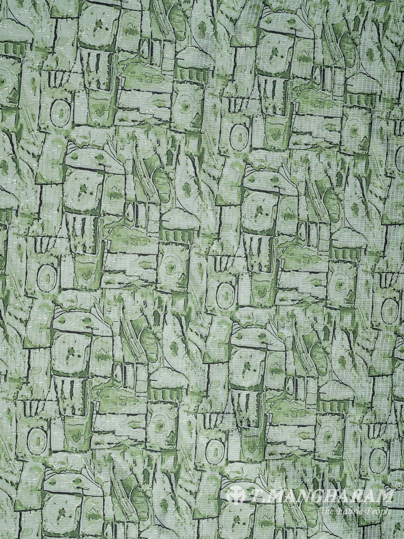 Multicolor Crochet Cotton Fabric - EC10049 view-3