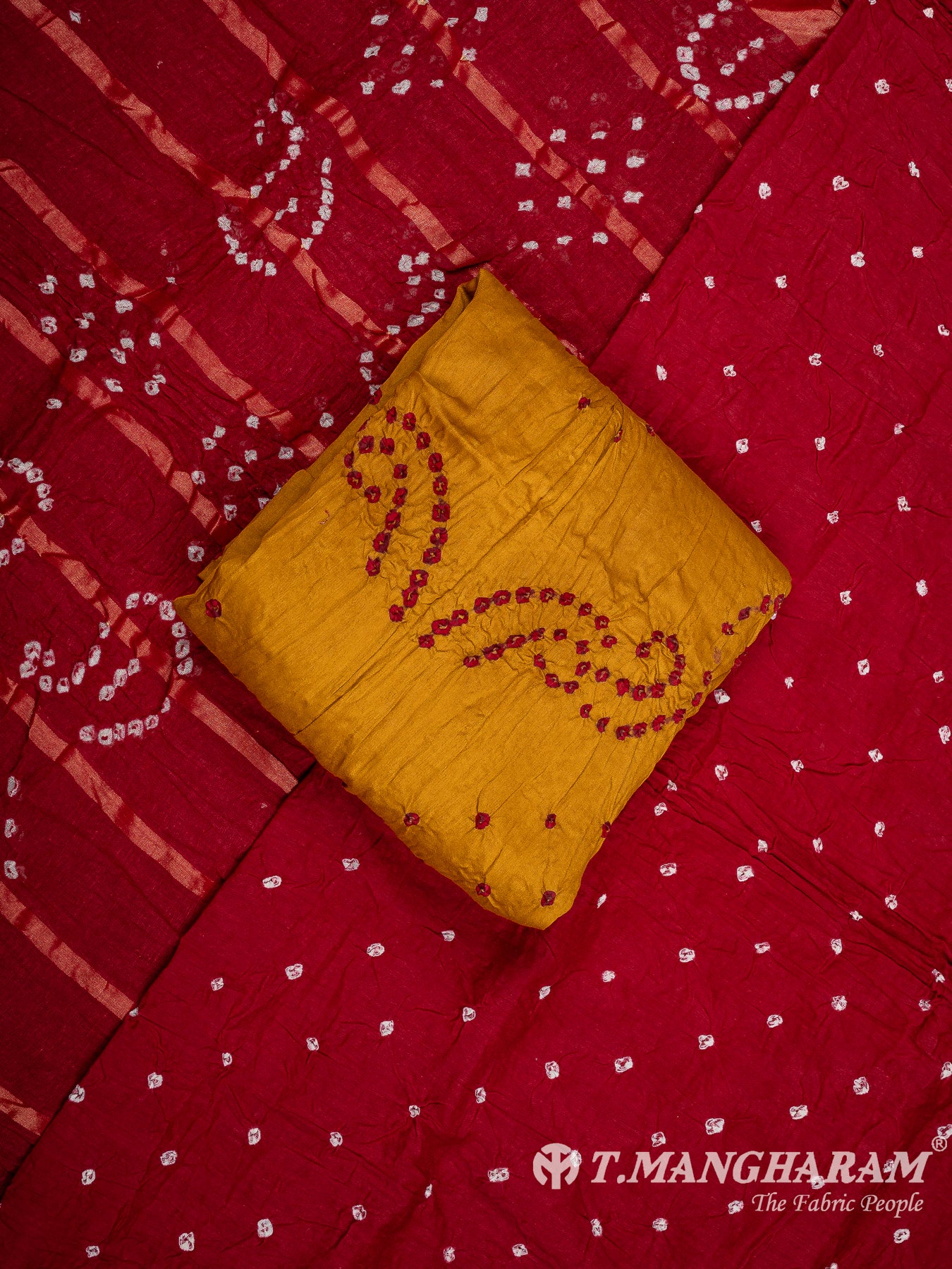 Mutlicolor Cotton Chudidhar Fabric Set - EG1777 view-1