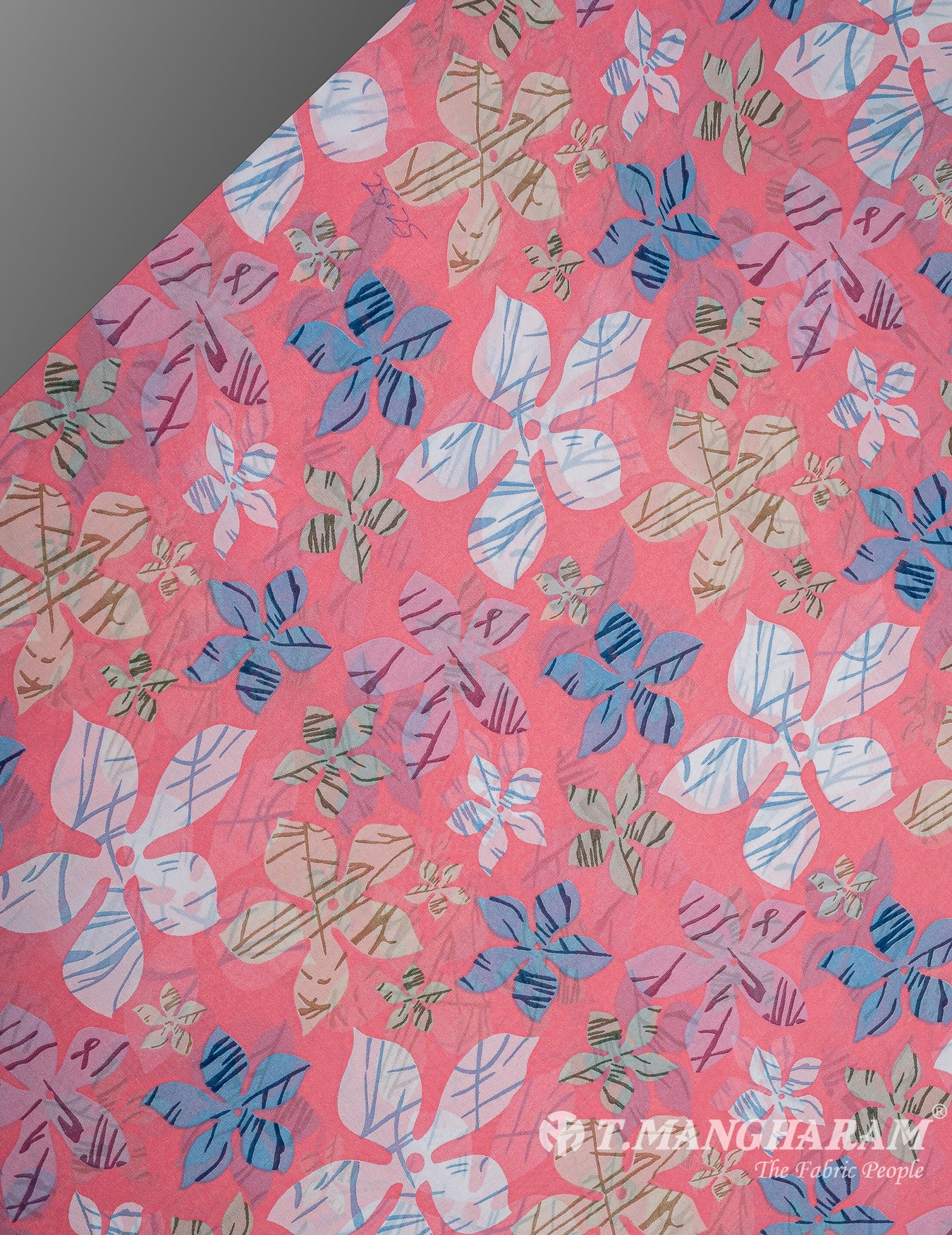 Pink Georgette Fabric - EB7087 view-2
