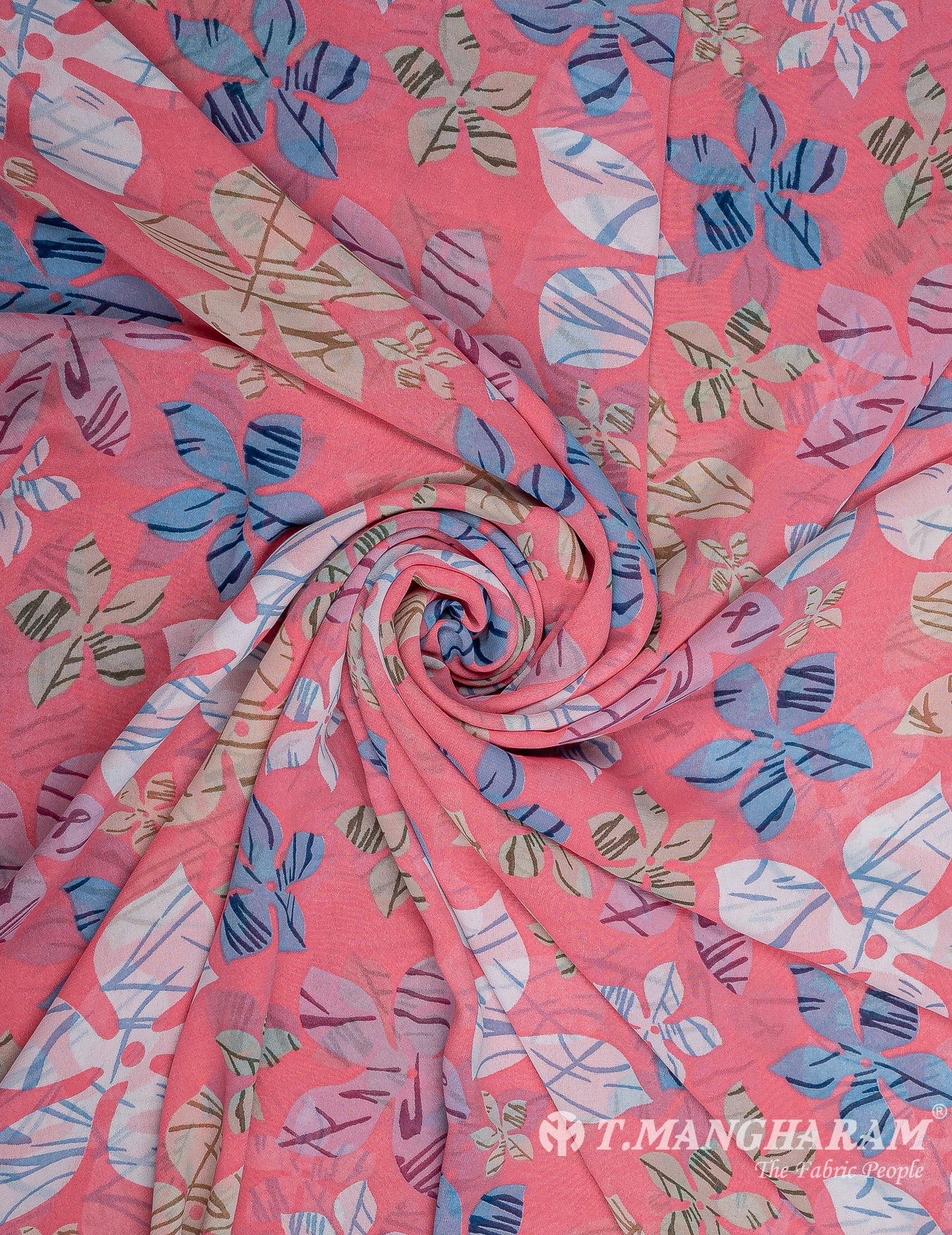Pink Georgette Fabric - EB7087 view-1