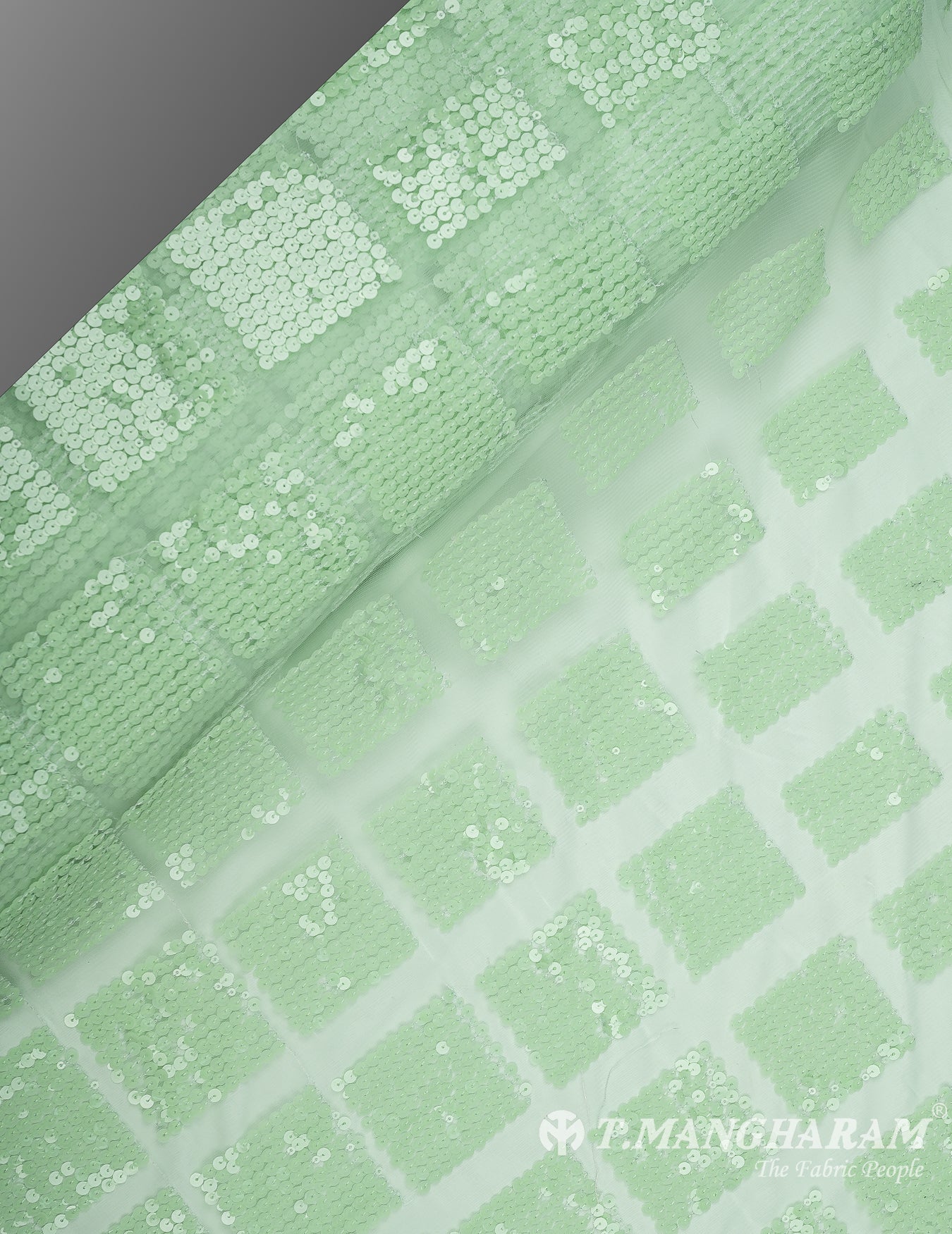 Green Net Embroidery Fabric - EC9826 view-2