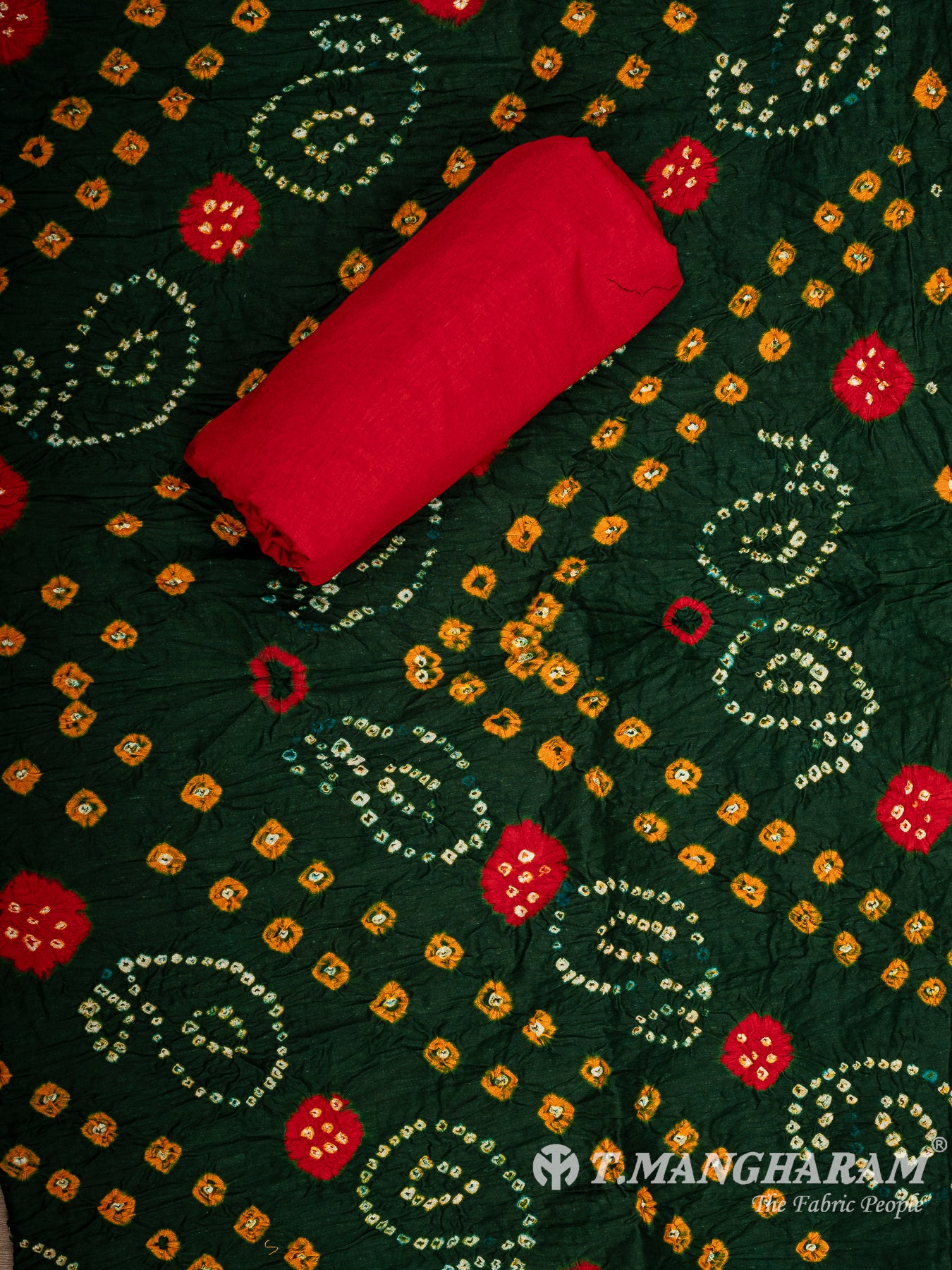 Mutlicolor Cotton Chudidhar Fabric Set - EG1763 view-2
