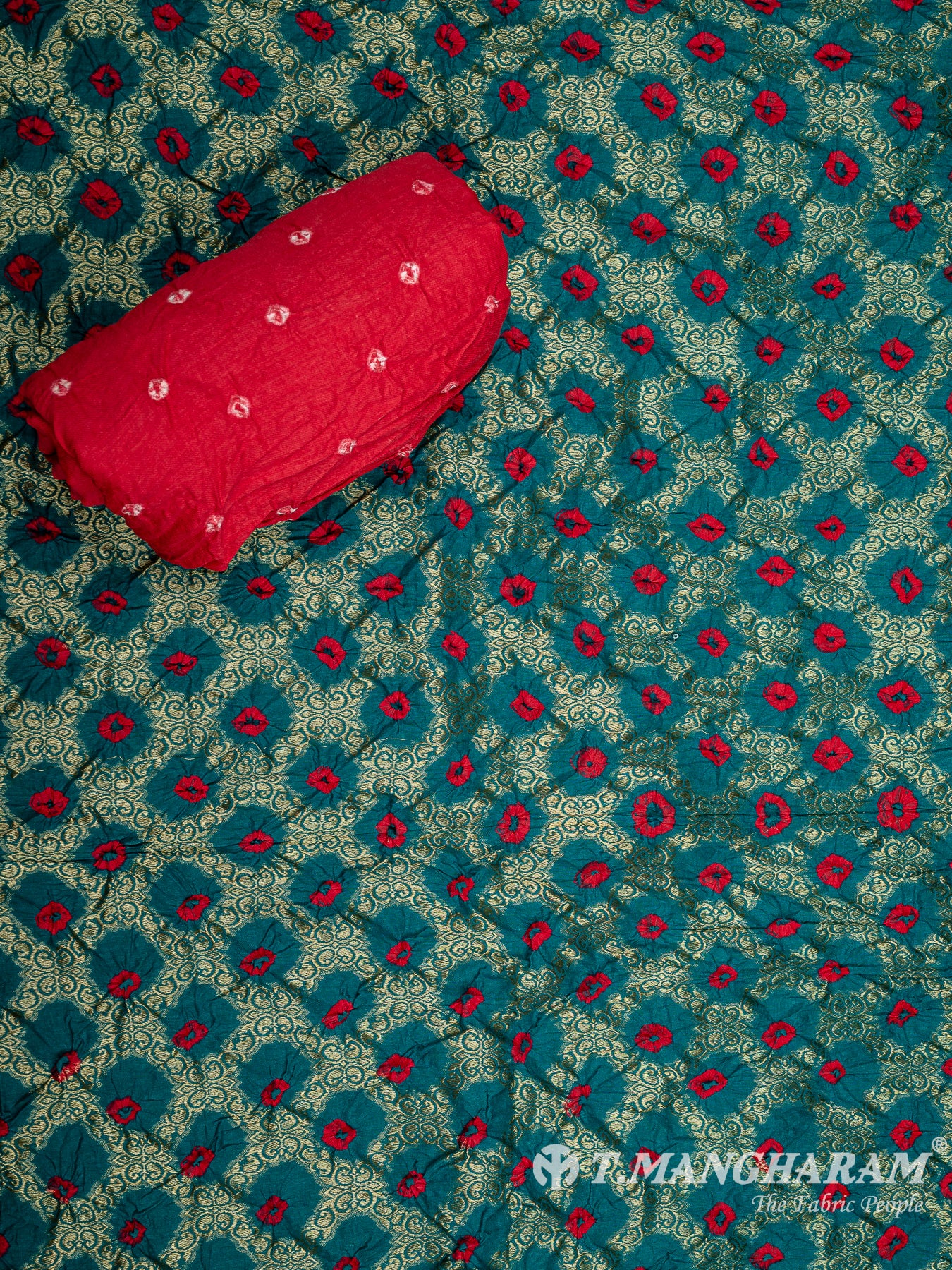 Mutlicolor Cotton Chudidhar Fabric Set - EG1786 view-2