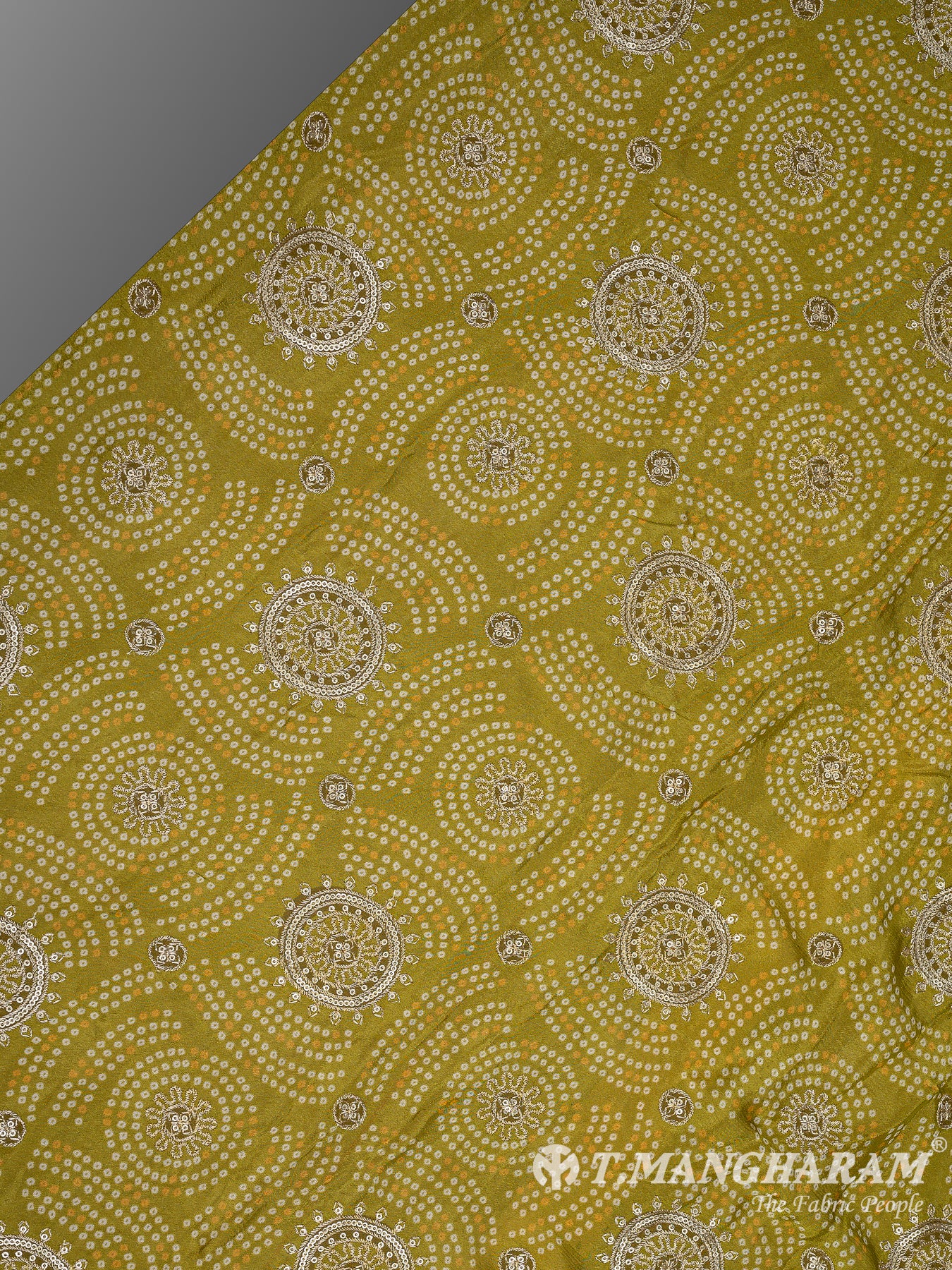Green Chinnon Silk Fabric - EA2957 view-2