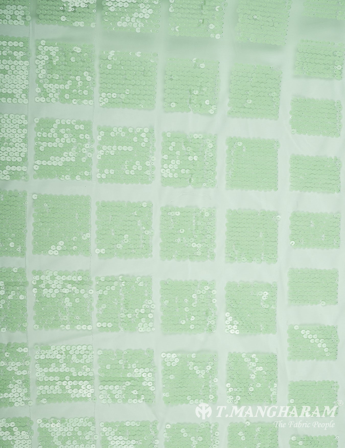 Green Net Embroidery Fabric - EC9826 view-3