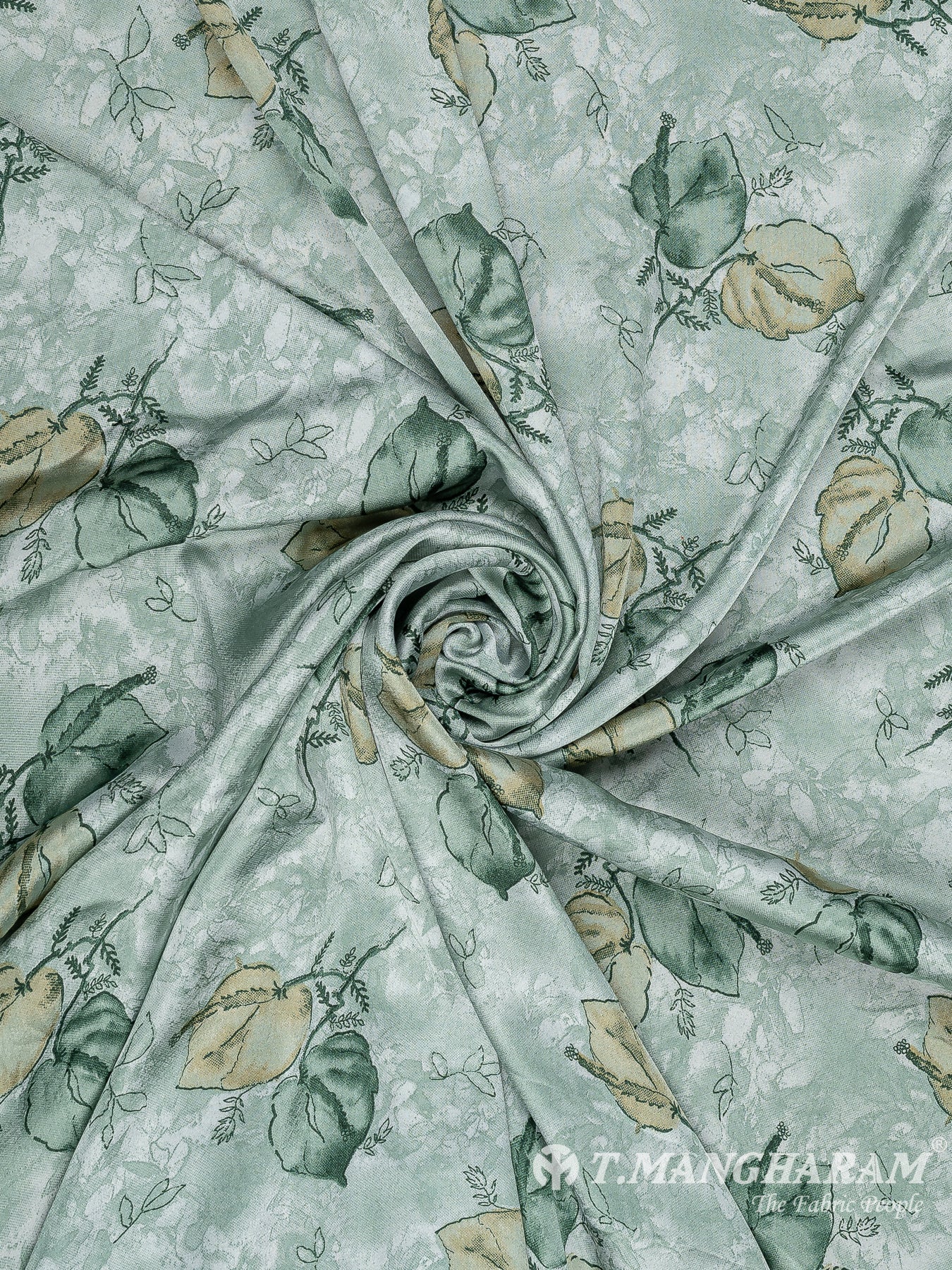 Green Satin Fabric - EA3505