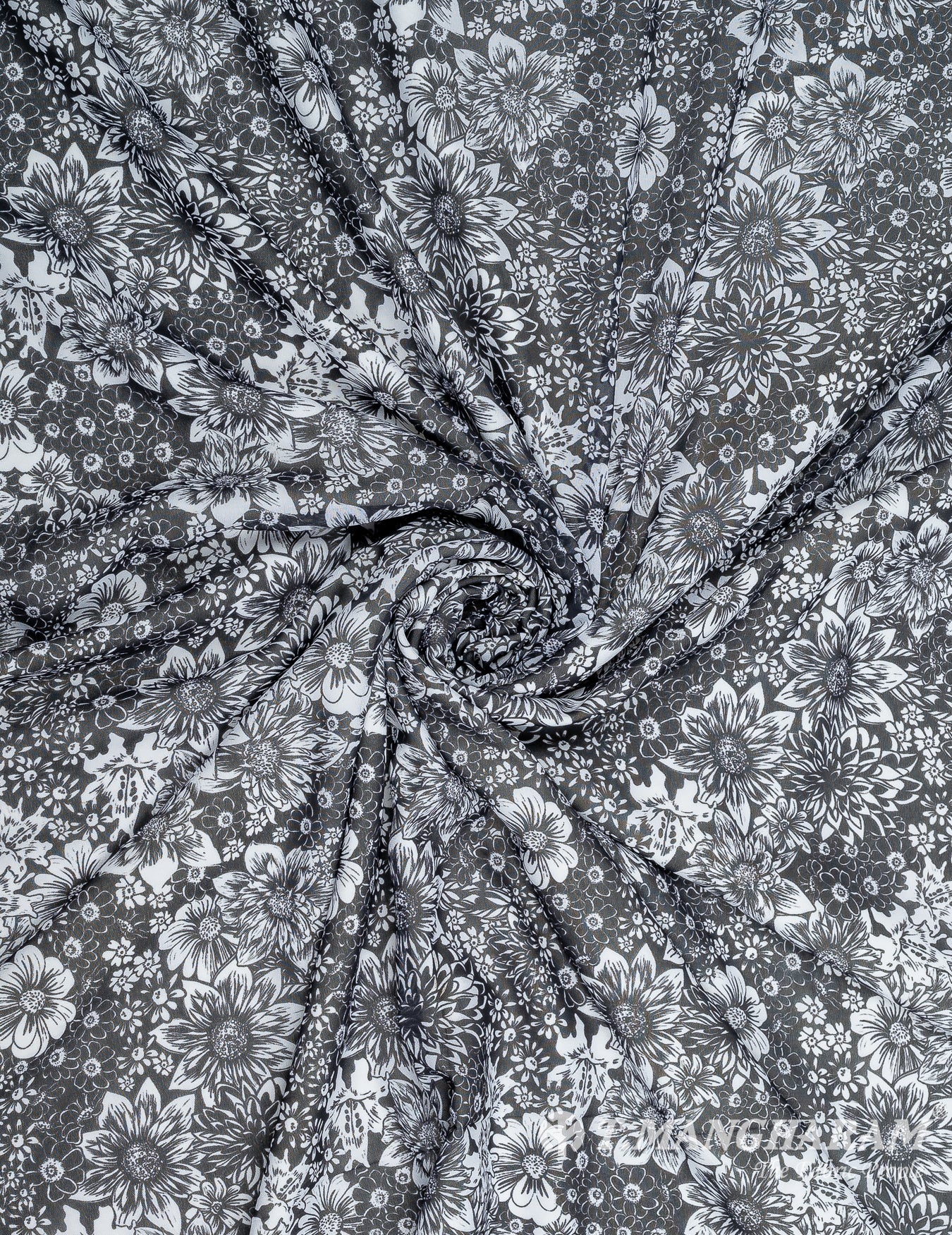 White Georgette Fabric - EB7221 view-1