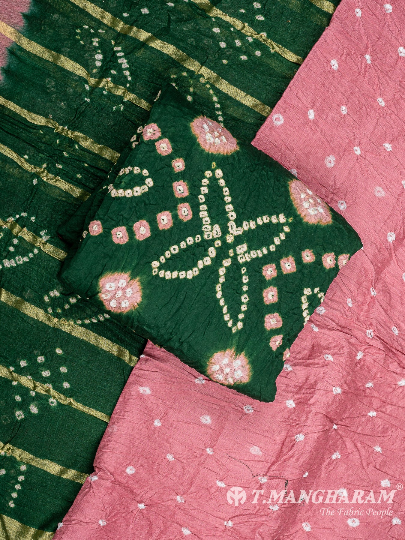 Mutlicolor Cotton Chudidhar Fabric Set - EG1776 view-1