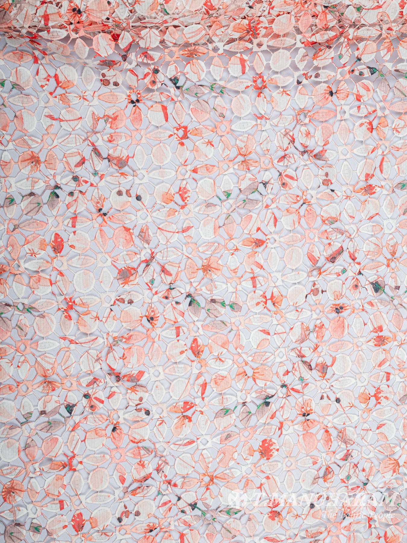 Multicolor Georgette Embroidery Fabric - EC9346 view-3