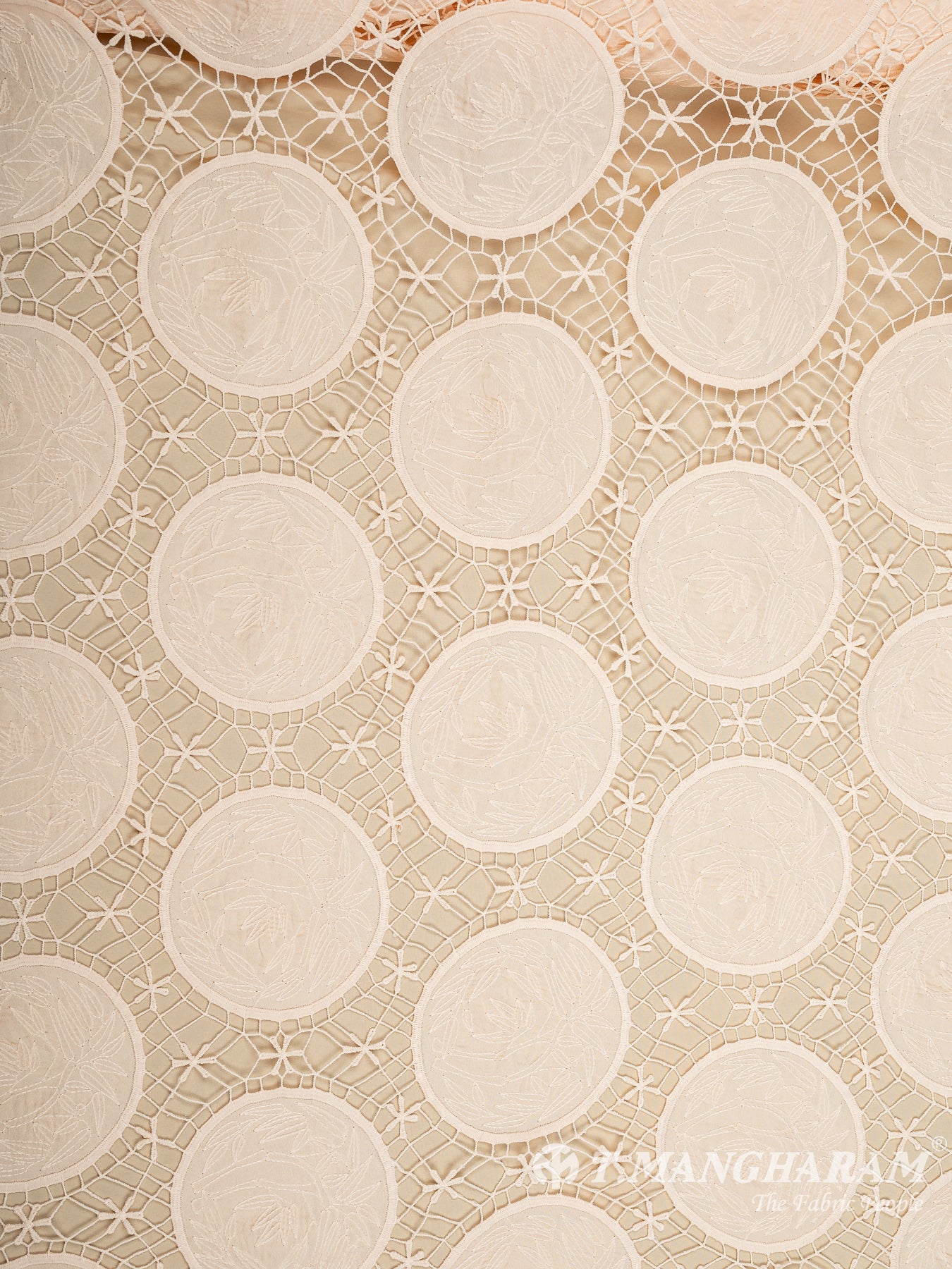 Peach Fancy Net Fabric - EC9314 view-3