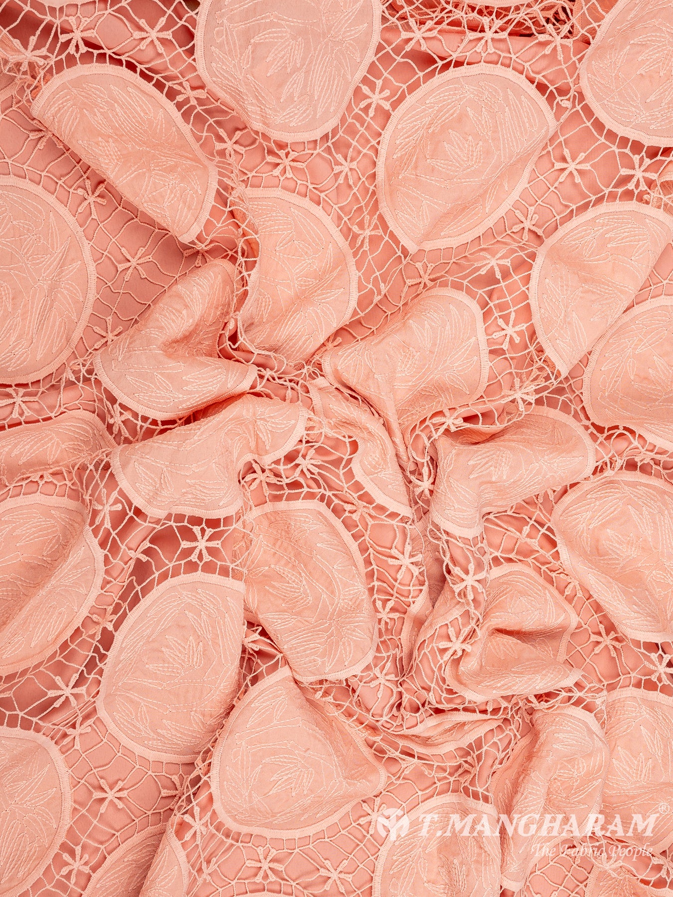 Peach Fancy Net Fabric - EC9318 view-4