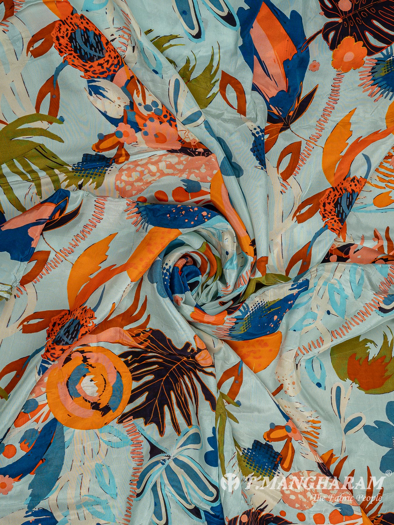 Multicolor Crepe Fabric - EC9605 view-1