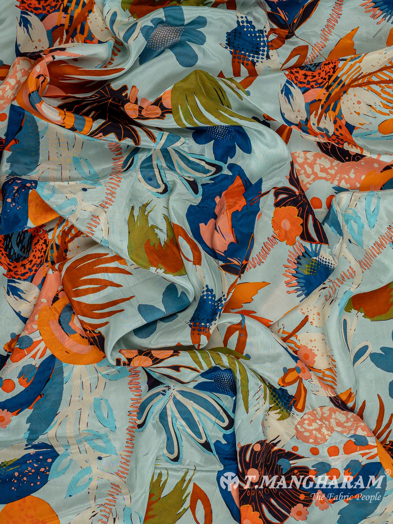Multicolor Crepe Fabric - EC9605 view-4