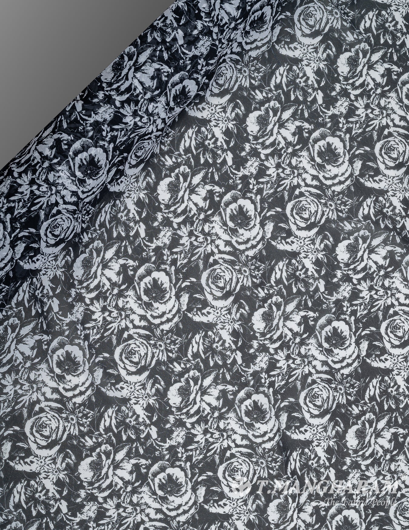 White Georgette Fabric - EB7219 view-2