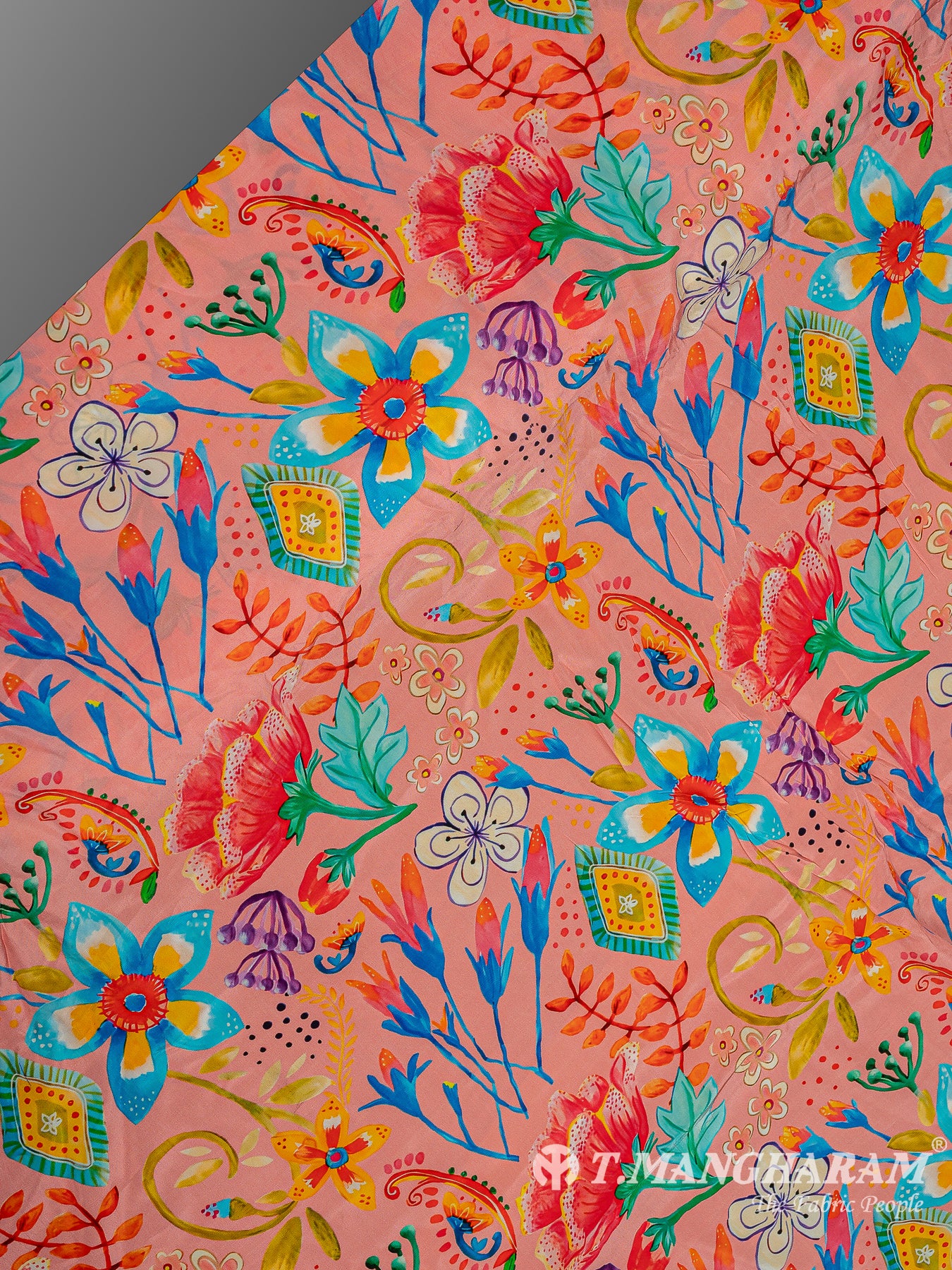 Multicolor Crepe Fabric - EC9602 view-2