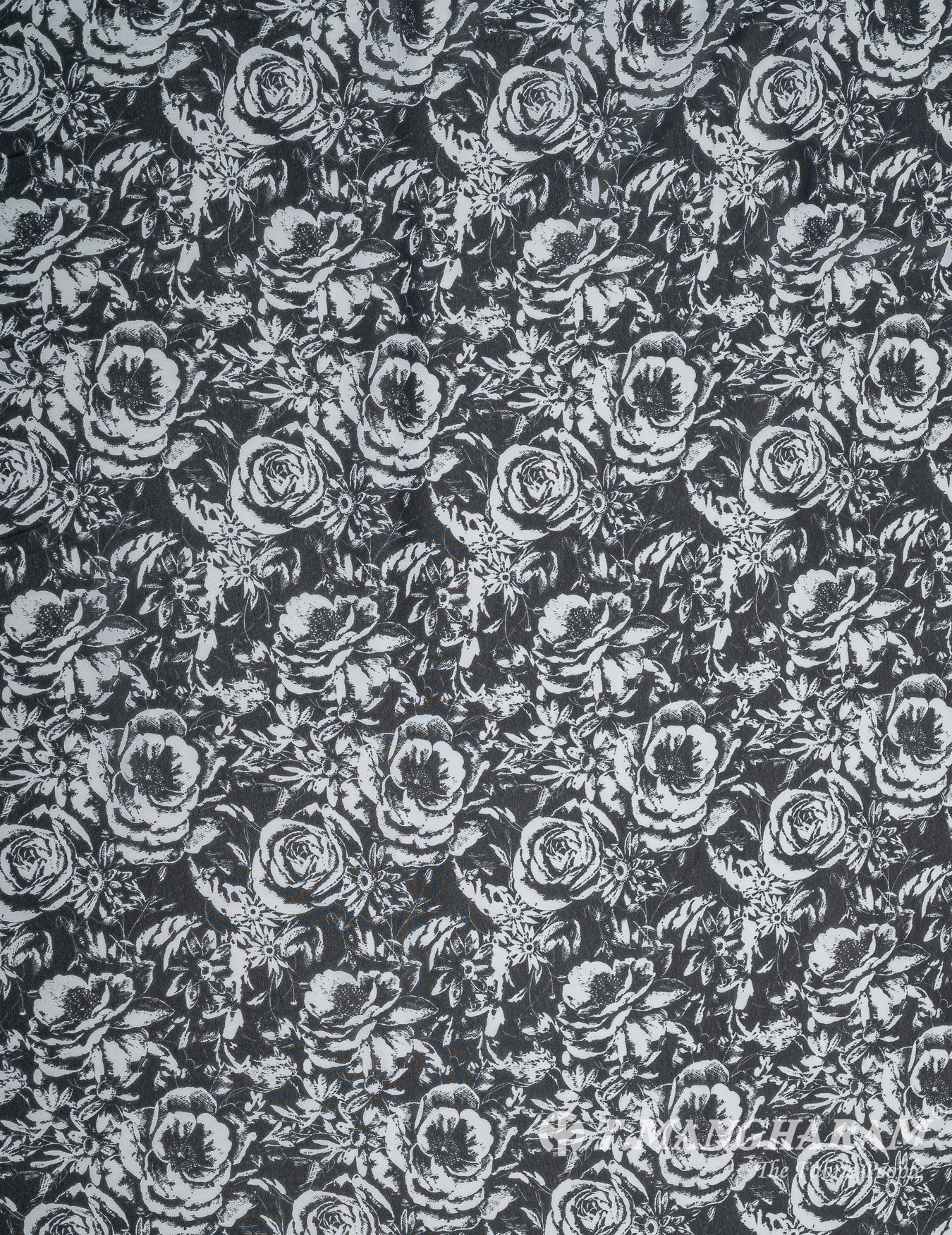 White Georgette Fabric - EB7219 view-3